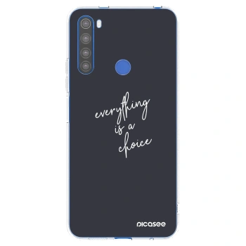 Picasee Xiaomi Redmi Note 8T Hülle - Transparentes Silikon - Everything is a choice
