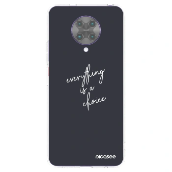 Picasee Xiaomi Poco F2 Pro Hülle - Transparentes Silikon - Everything is a choice