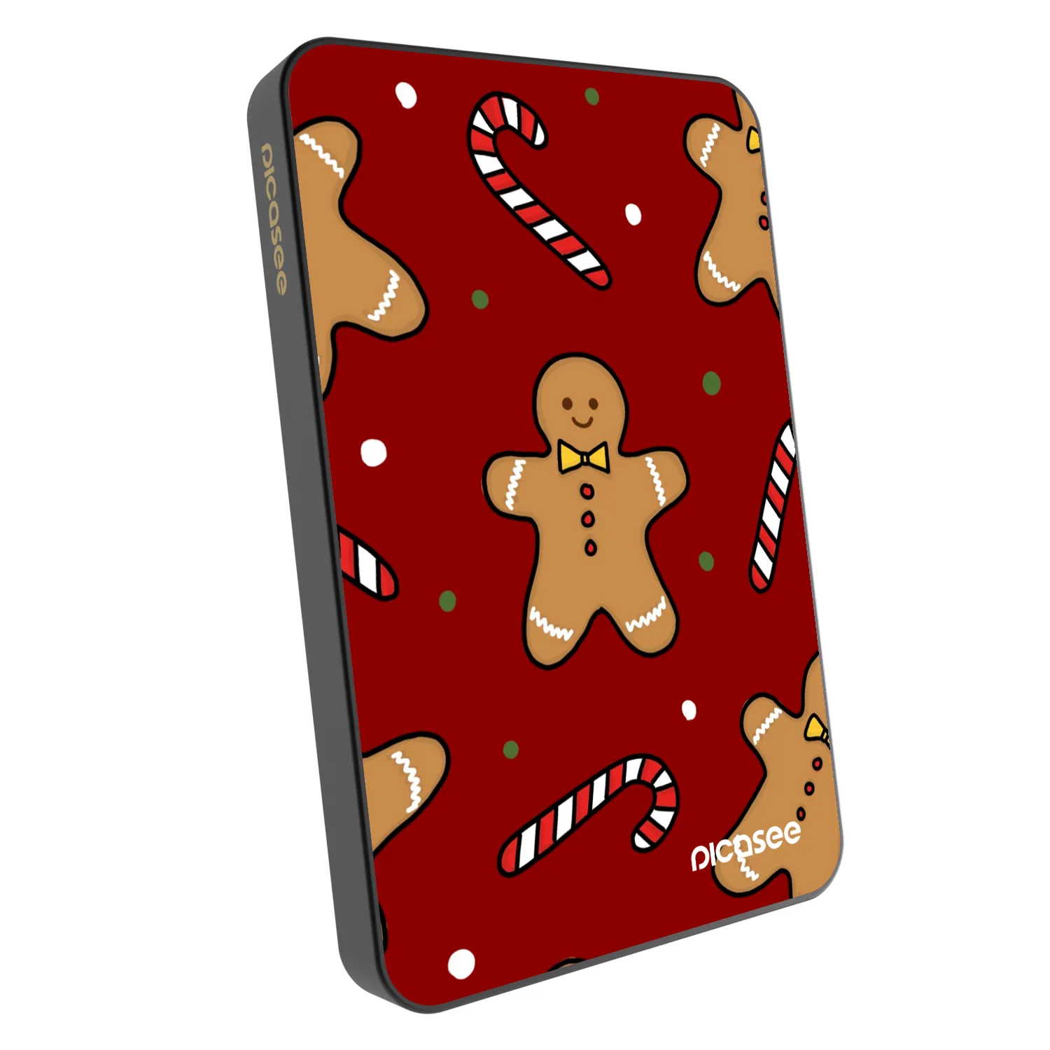Picasee Powerbank mit MagSafe 5 000 mAh Grau - Gingerbread 2
