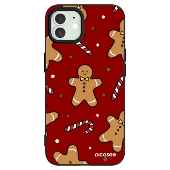 Picasee Apple iPhone 12 Hülle - Schwarzes Silikon - Gingerbread 2