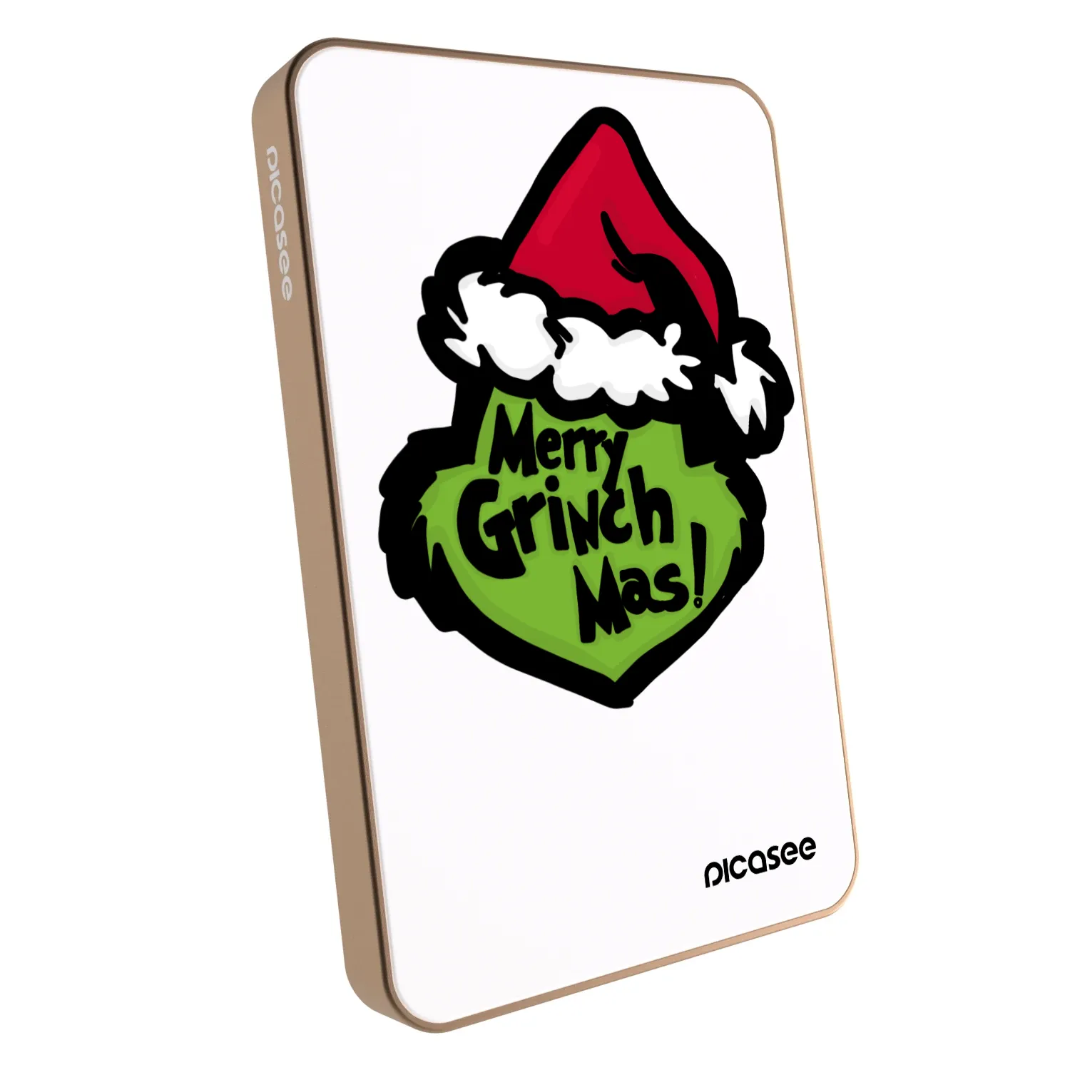 Picasee Powerbank mit MagSafe 5 000 mAh Golden - Grinch 2