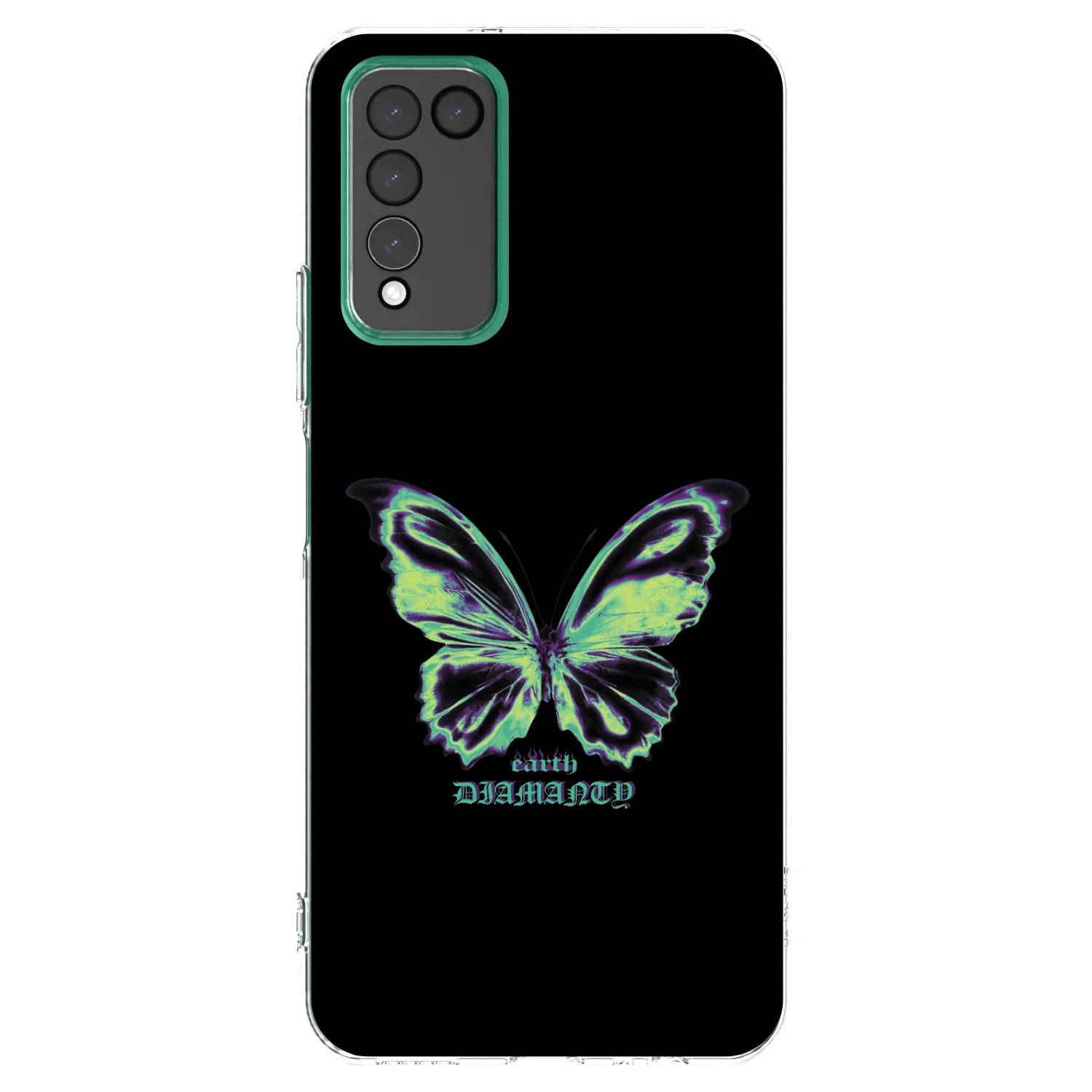 Picasee Honor 10X Lite Hülle - Transparentes Silikon - Diamanty Blue
