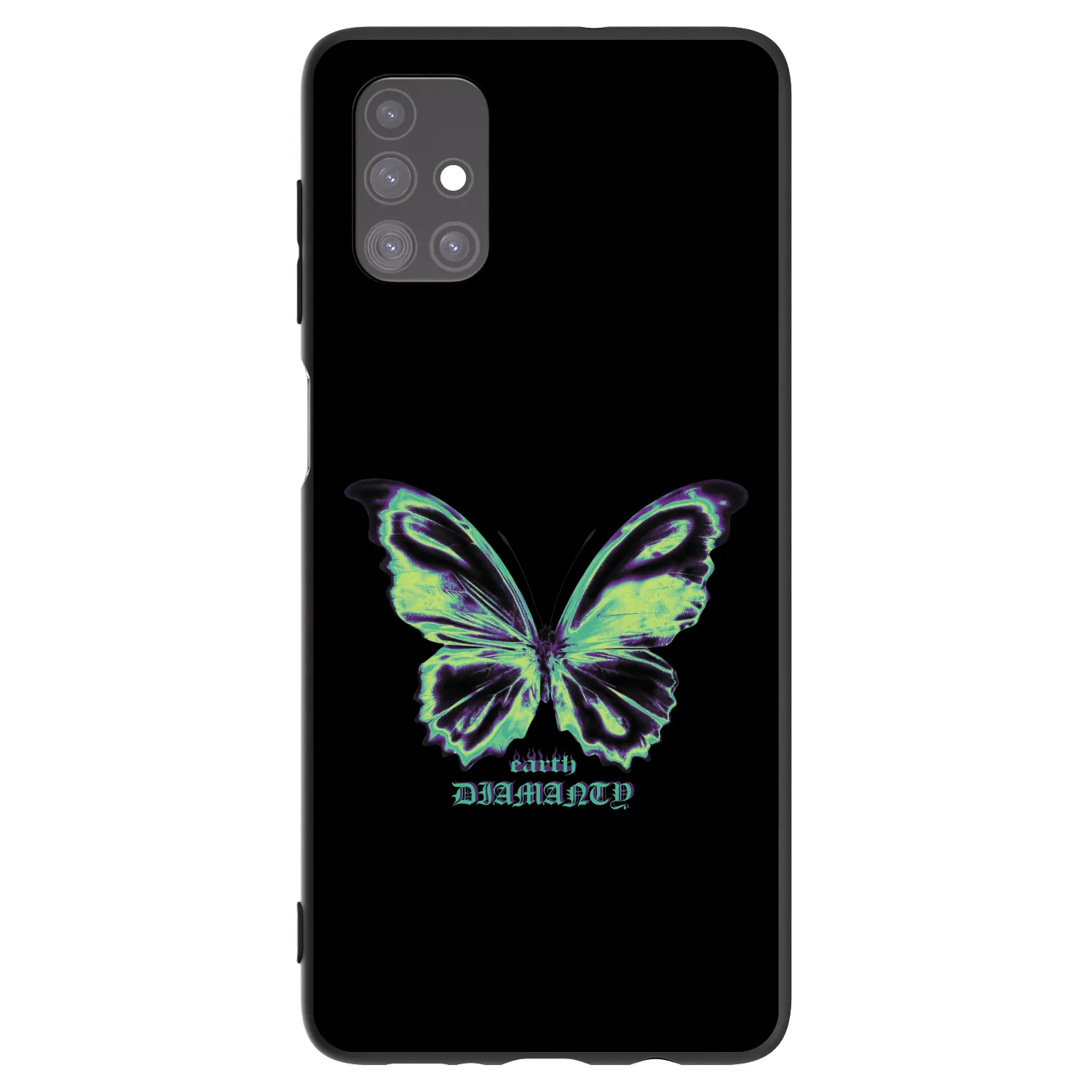 Picasee Samsung Galaxy M51 M515F Hülle - Schwarzes Silikon - Diamanty Blue