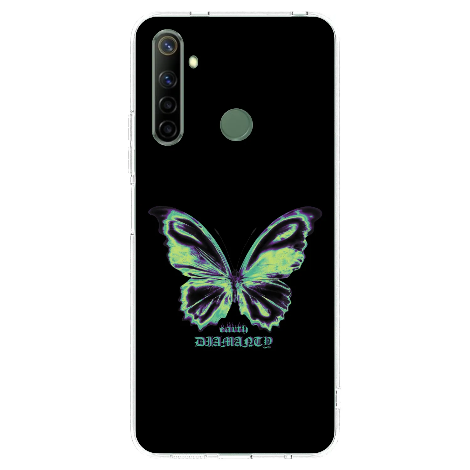 Picasee Realme 6i Hülle - Transparentes Silikon - Diamanty Blue