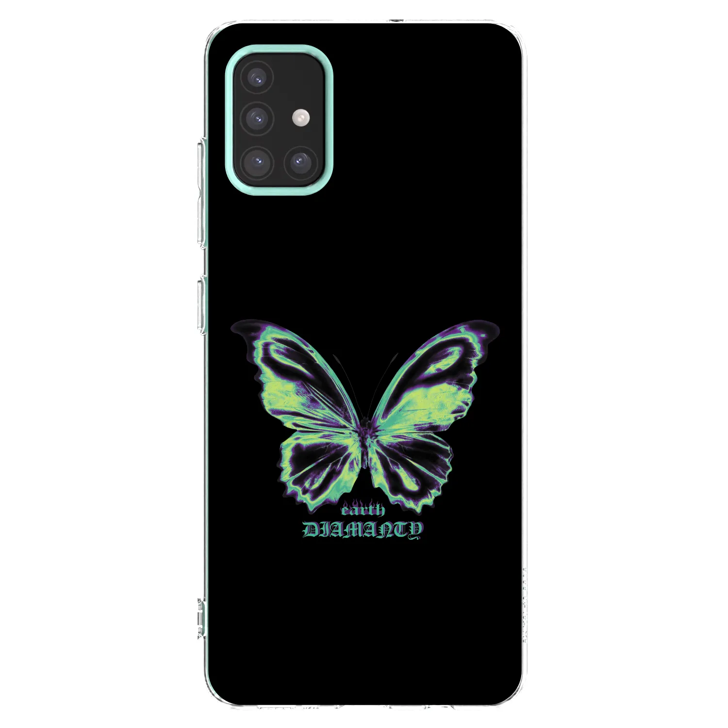 Picasee Samsung Galaxy M31s Hülle - Transparentes Silikon - Diamanty Blue