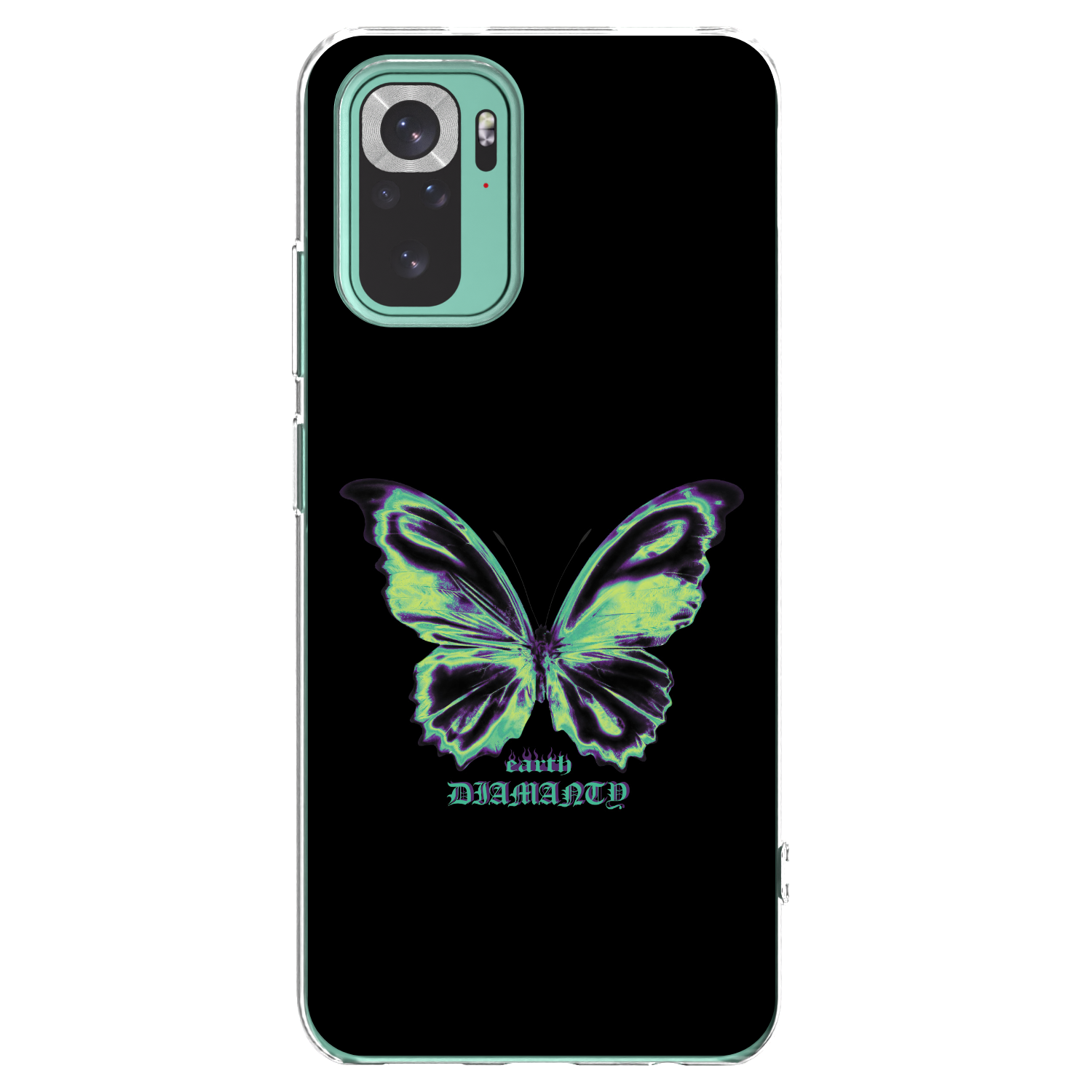 Picasee Xiaomi Redmi Note 10 Pro Hülle - Transparentes Silikon - Diamanty Blue