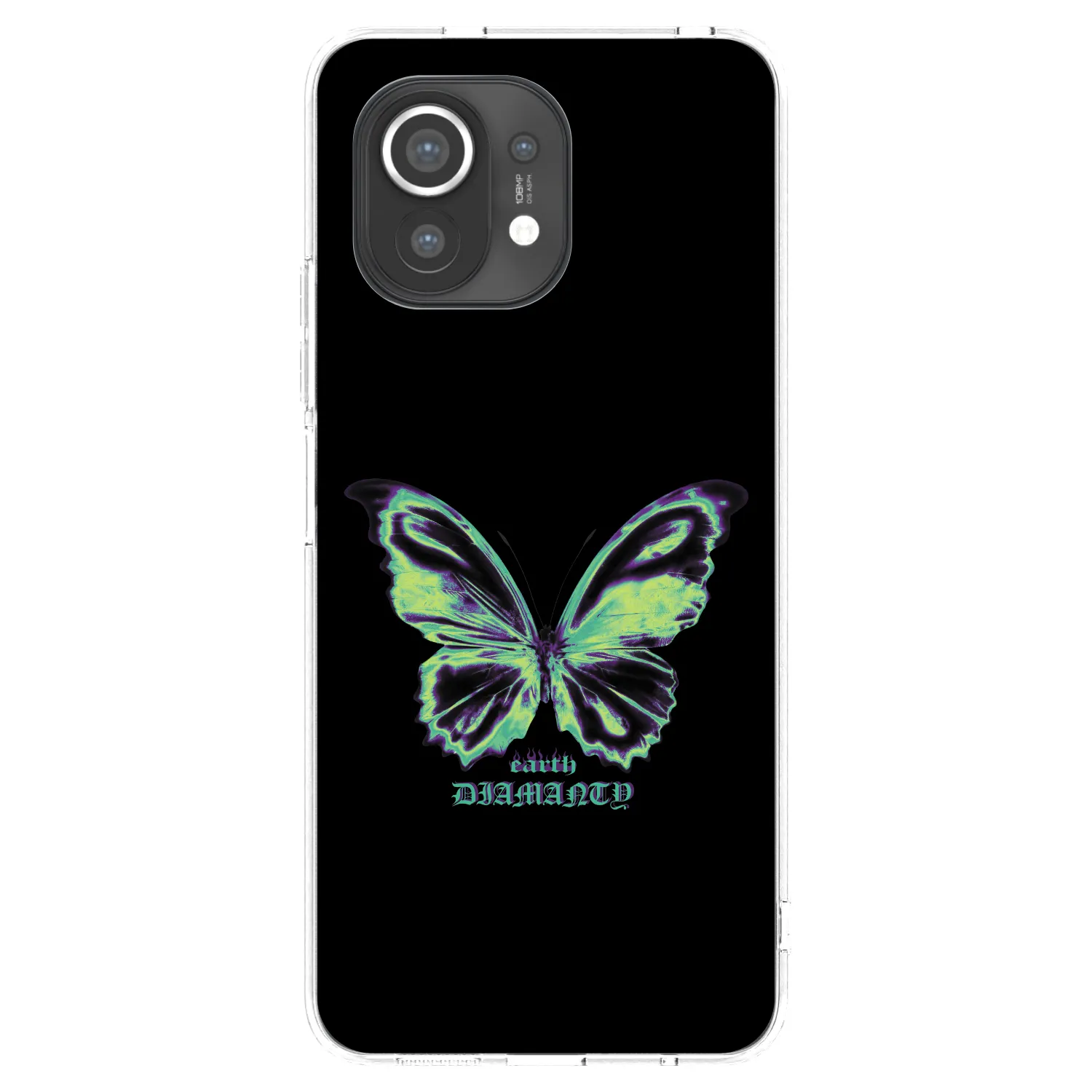 Picasee Xiaomi Mi 11 Hülle - Transparentes Silikon - Diamanty Blue
