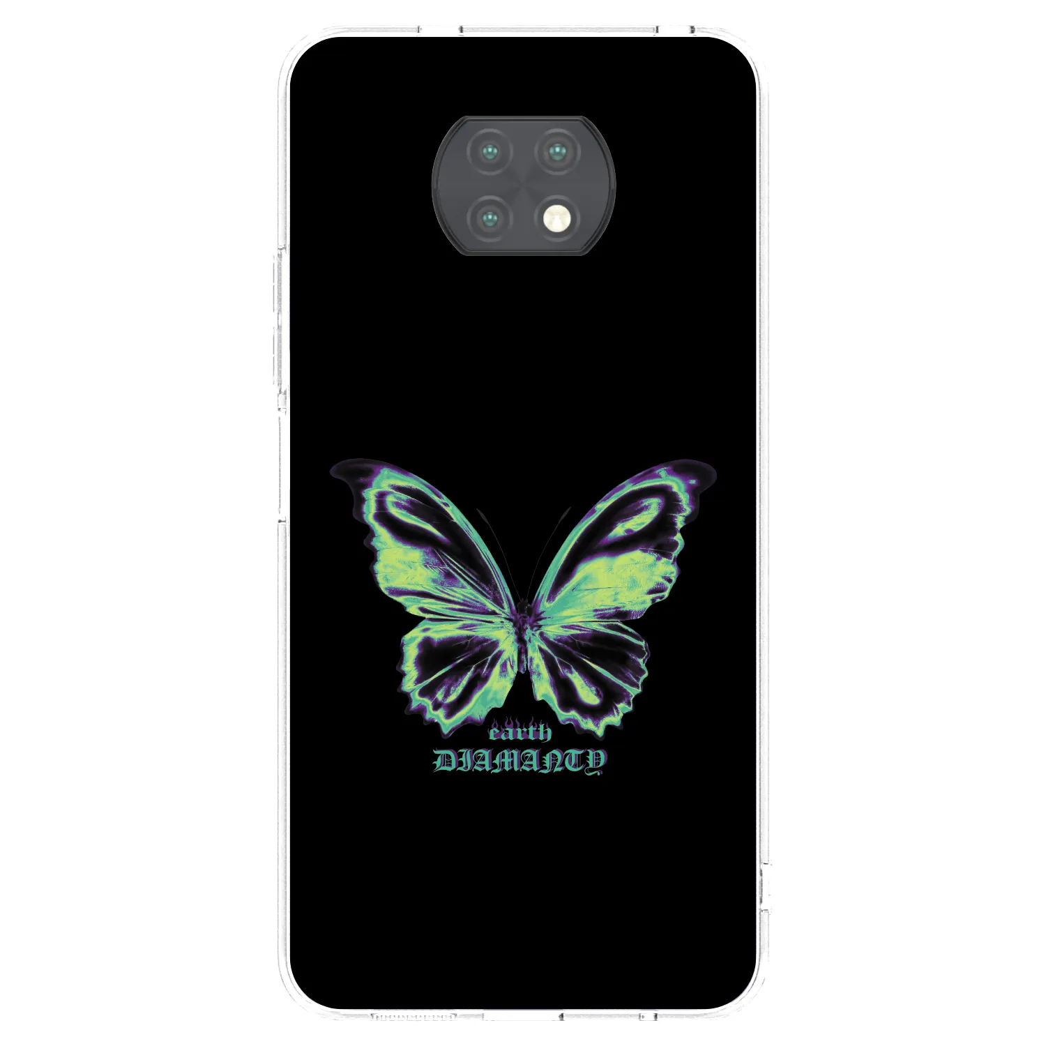 Picasee Xiaomi Redmi Note 9T Hülle - Transparentes Silikon - Diamanty Blue