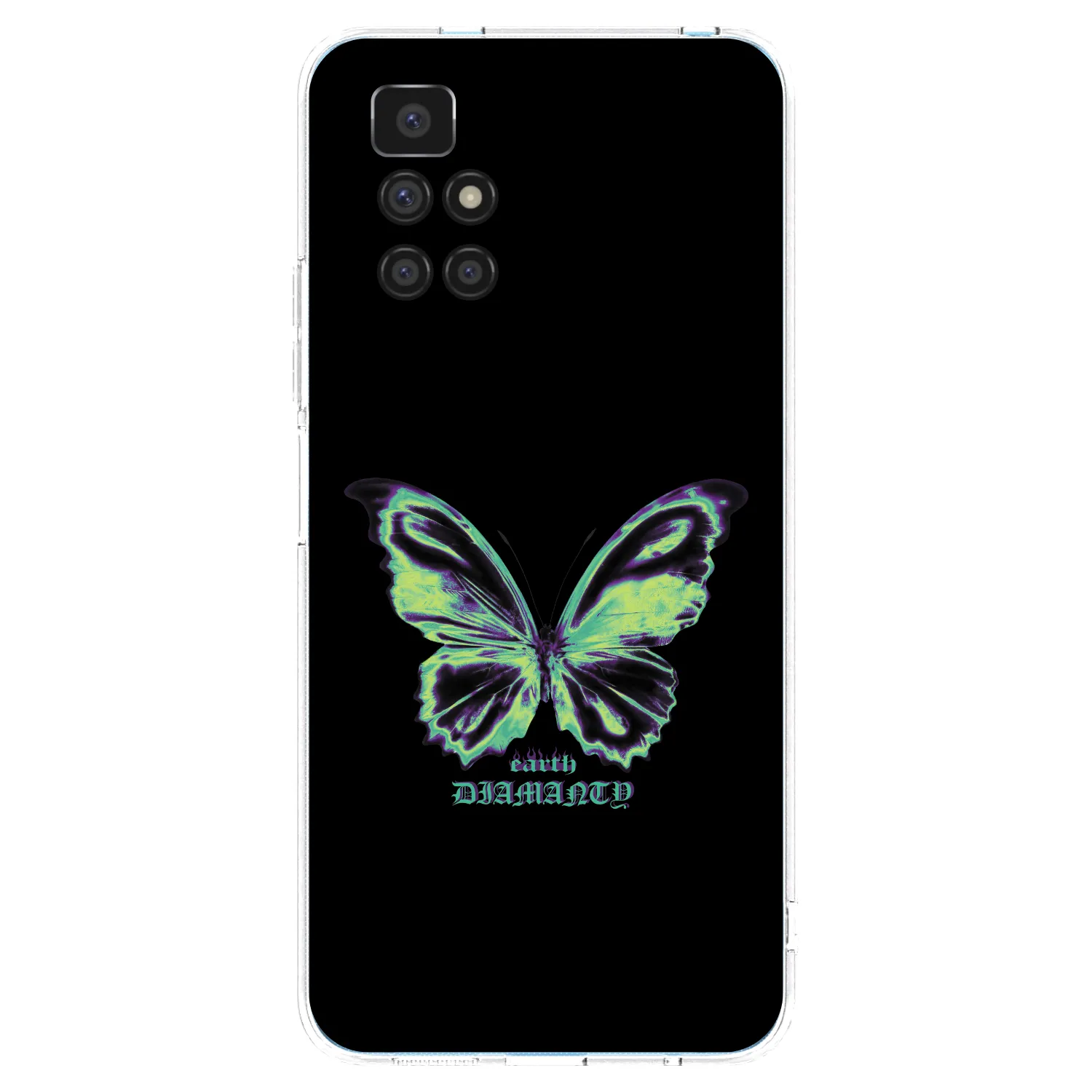 Picasee Xiaomi Redmi 10 Hülle - Transparentes Silikon - Diamanty Blue