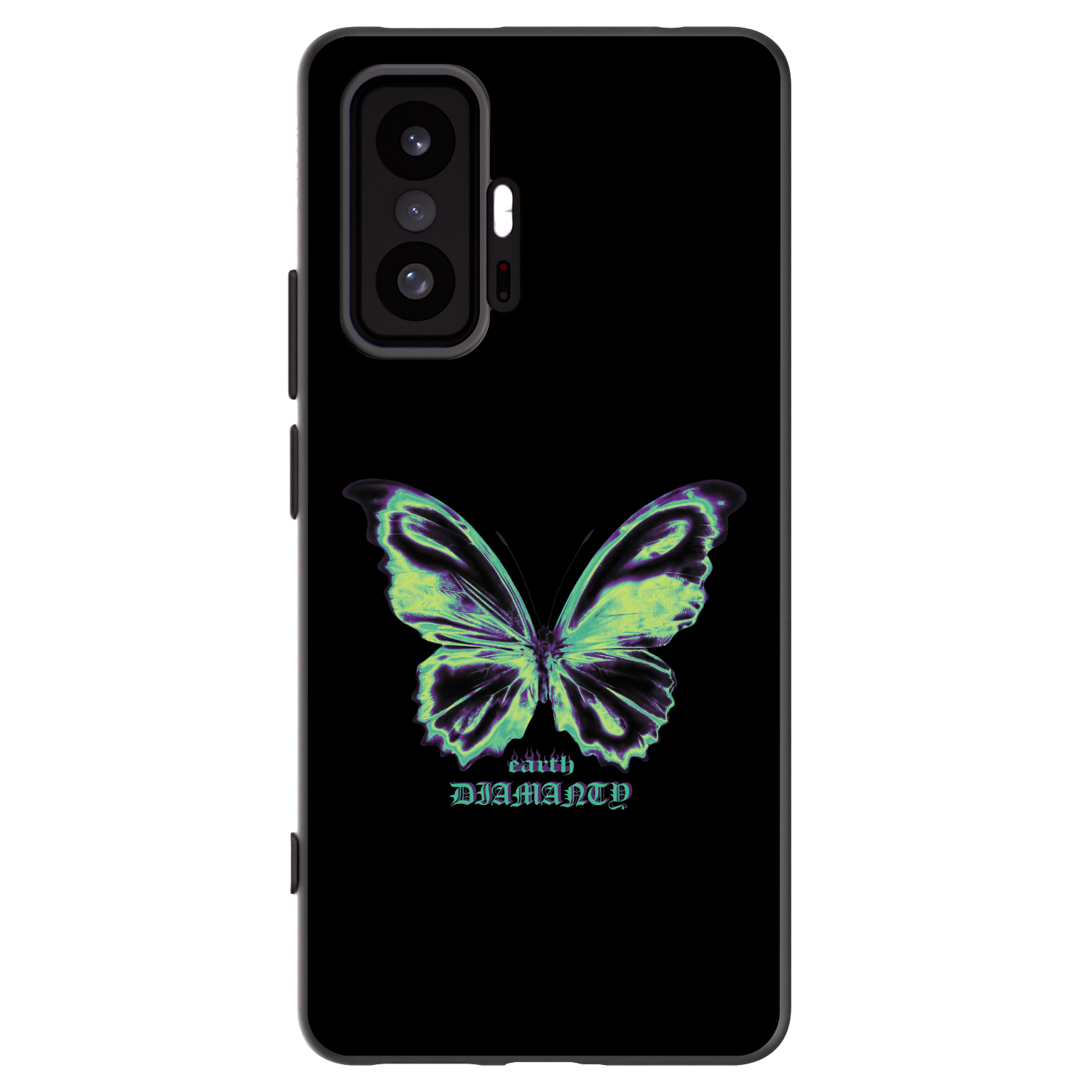 Picasee Xiaomi 11T Pro Hülle - Schwarzes Silikon - Diamanty Blue