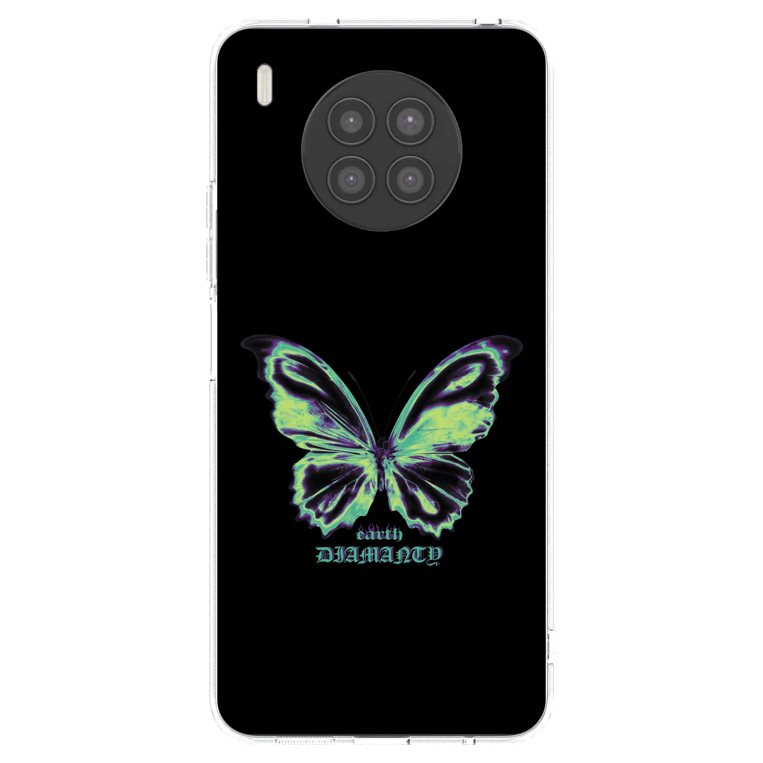 Picasee Huawei Nova 8i Hülle - Transparentes Silikon - Diamanty Blue