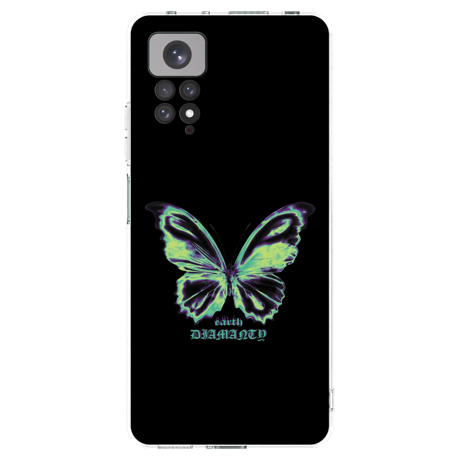 Picasee Xiaomi Redmi Note 11 Hülle - Transparentes Silikon - Diamanty Blue