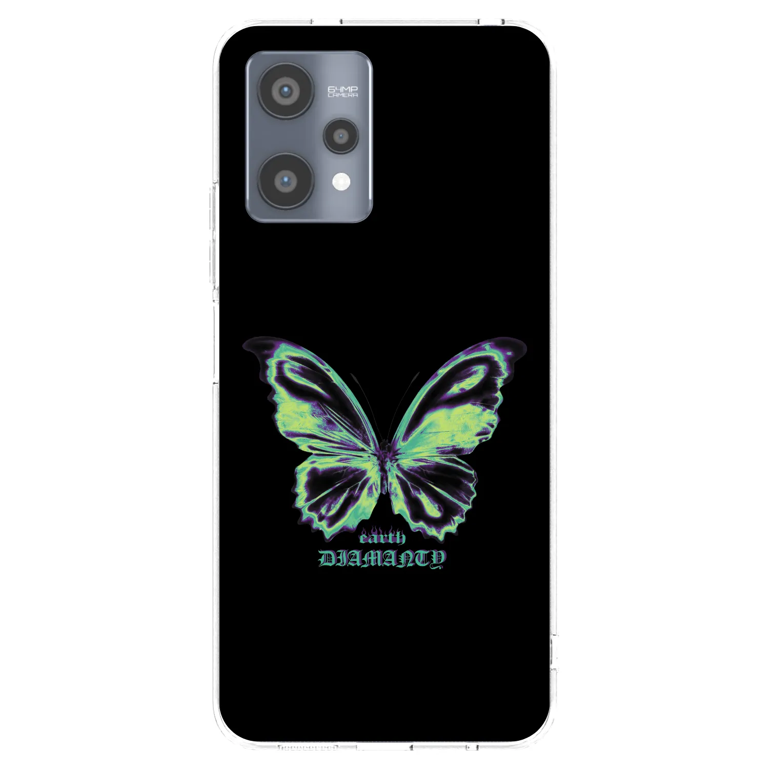 Picasee Realme 9 Pro 5G Hülle - Transparentes Silikon - Diamanty Blue