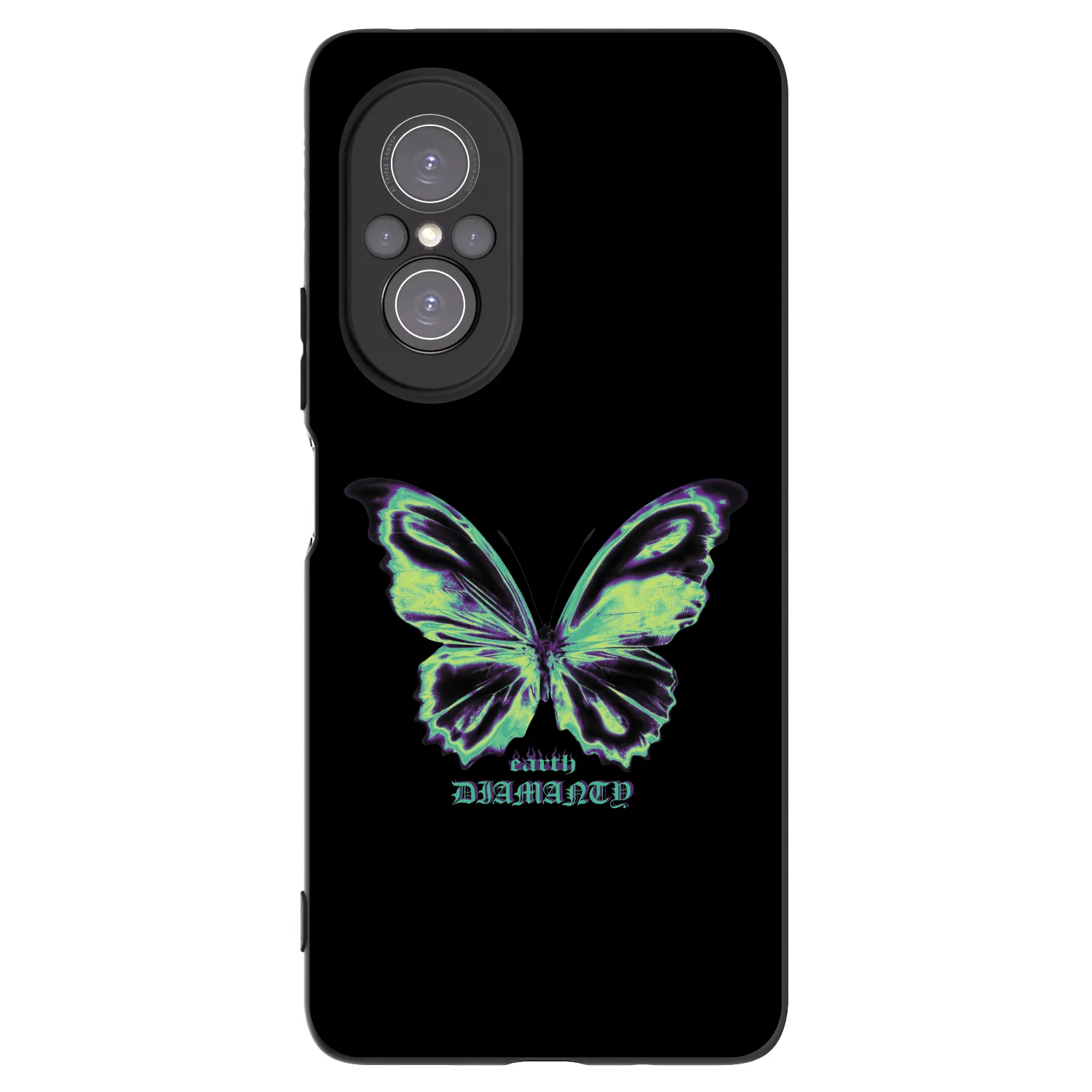 Picasee Huawei Nova 9 SE Hülle - Schwarzes Silikon - Diamanty Blue