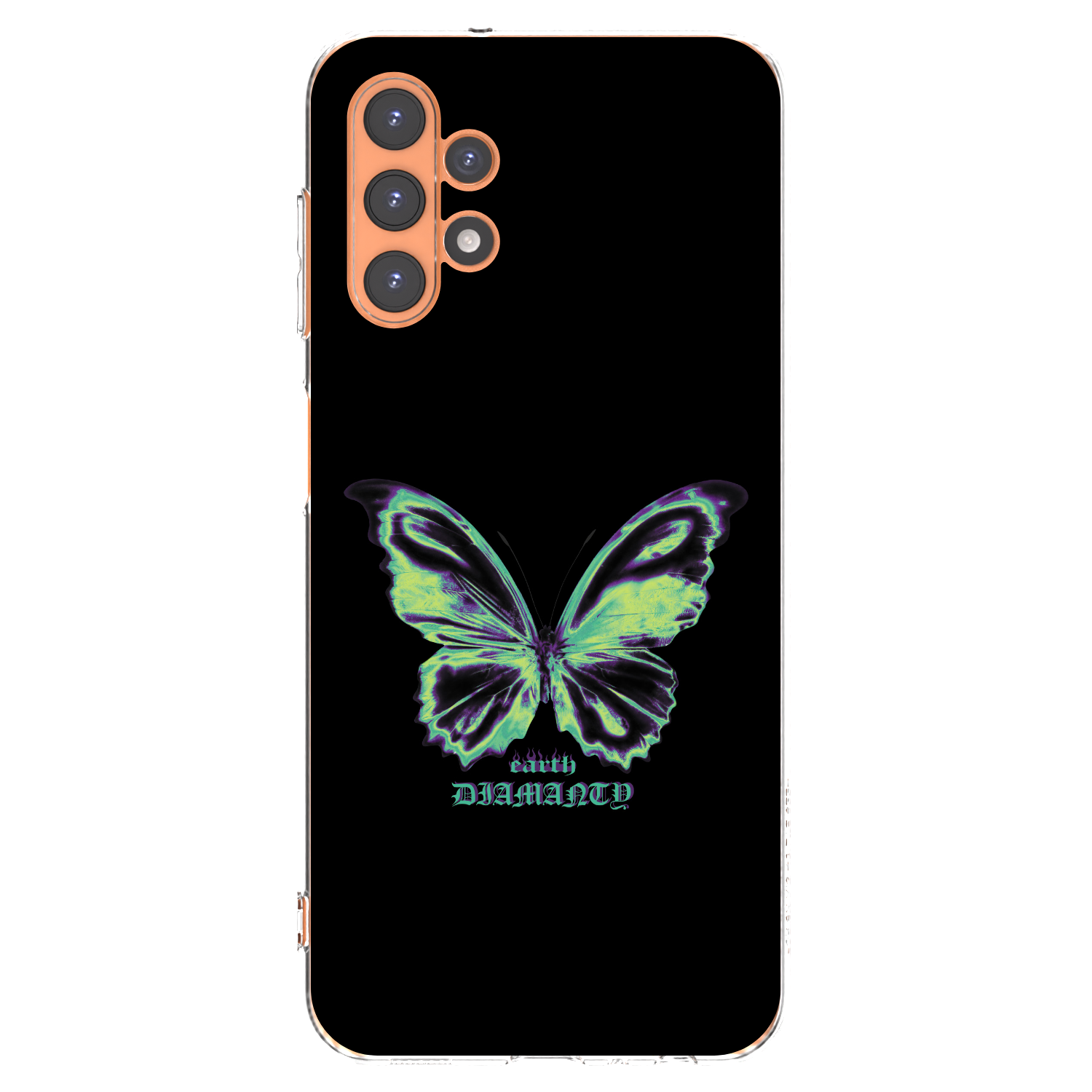 Picasee Samsung Galaxy A13 4G A135 Hülle - Transparentes Silikon - Diamanty Blue