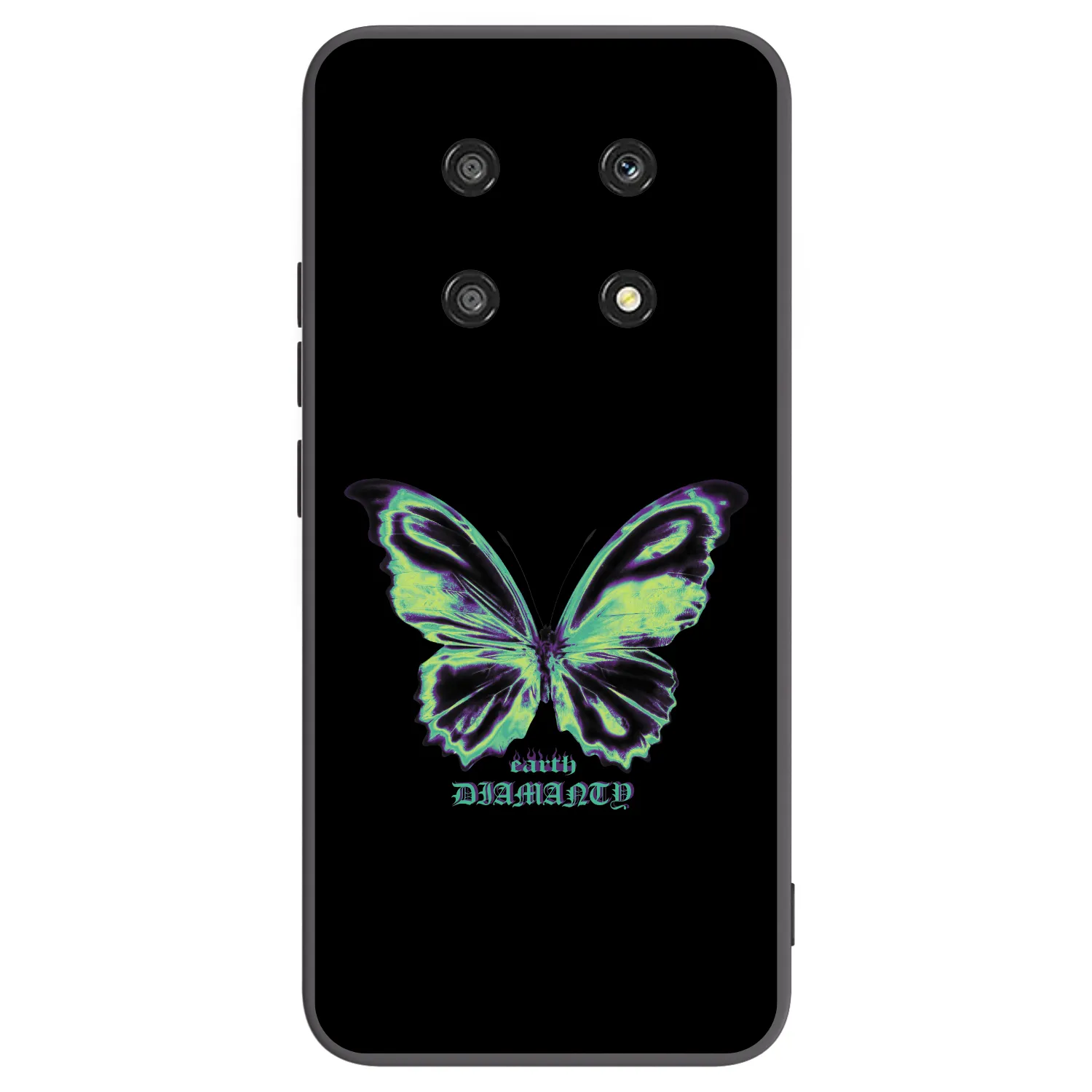 Picasee Honor Magic4 Lite 5G Hülle - Schwarzes Silikon - Diamanty Blue