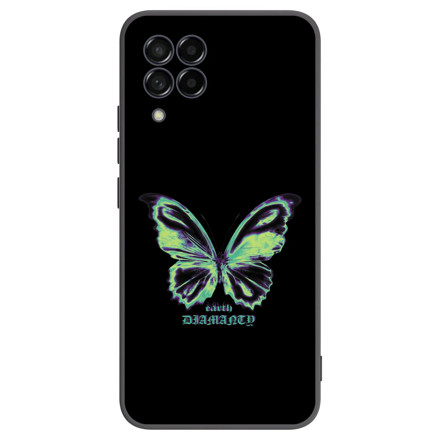 Picasee Samsung Galaxy M53 5G Hülle - Schwarzes Silikon - Diamanty Blue
