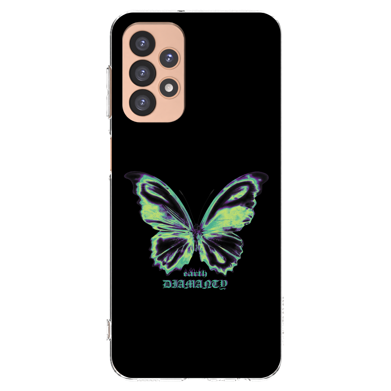Picasee Samsung Galaxy A23 A236B 5G Hülle - Transparentes Silikon - Diamanty Blue