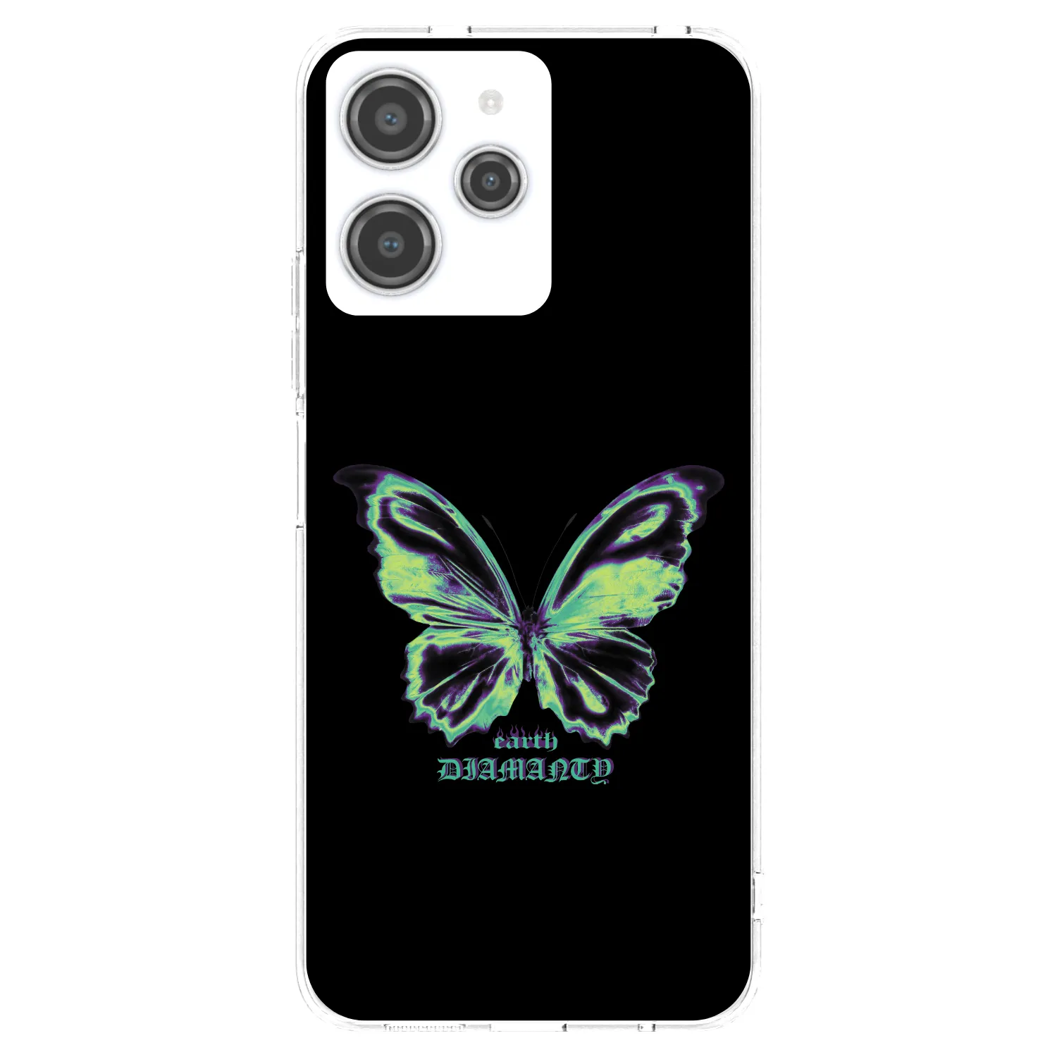 Picasee Xiaomi Redmi 12 4G Hülle - Transparentes Silikon - Diamanty Blue