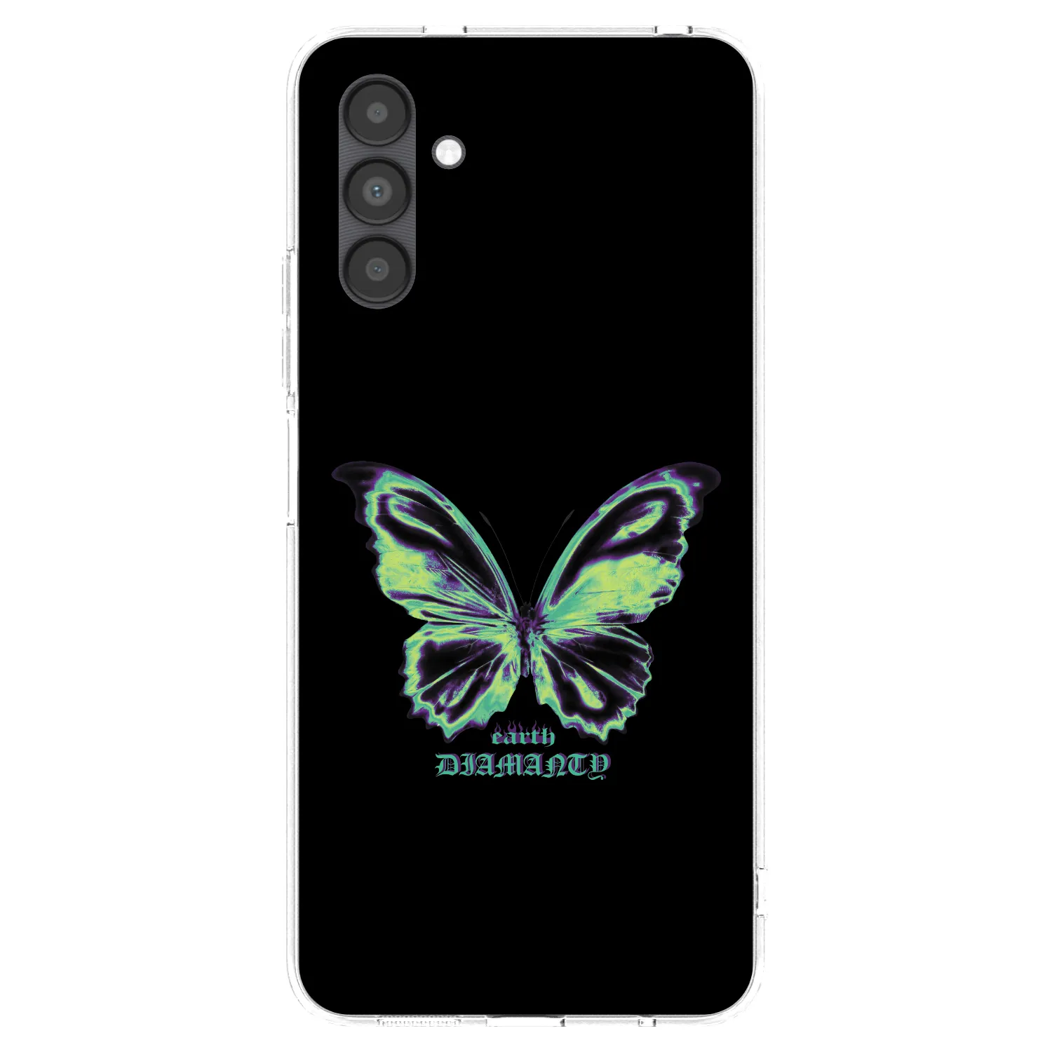 Picasee Samsung Galaxy A04s A047F Hülle - Transparentes Silikon - Diamanty Blue