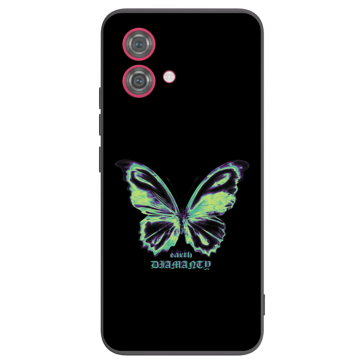 Picasee Motorola Moto G84 5G Hülle - Schwarzes Silikon - Diamanty Blue