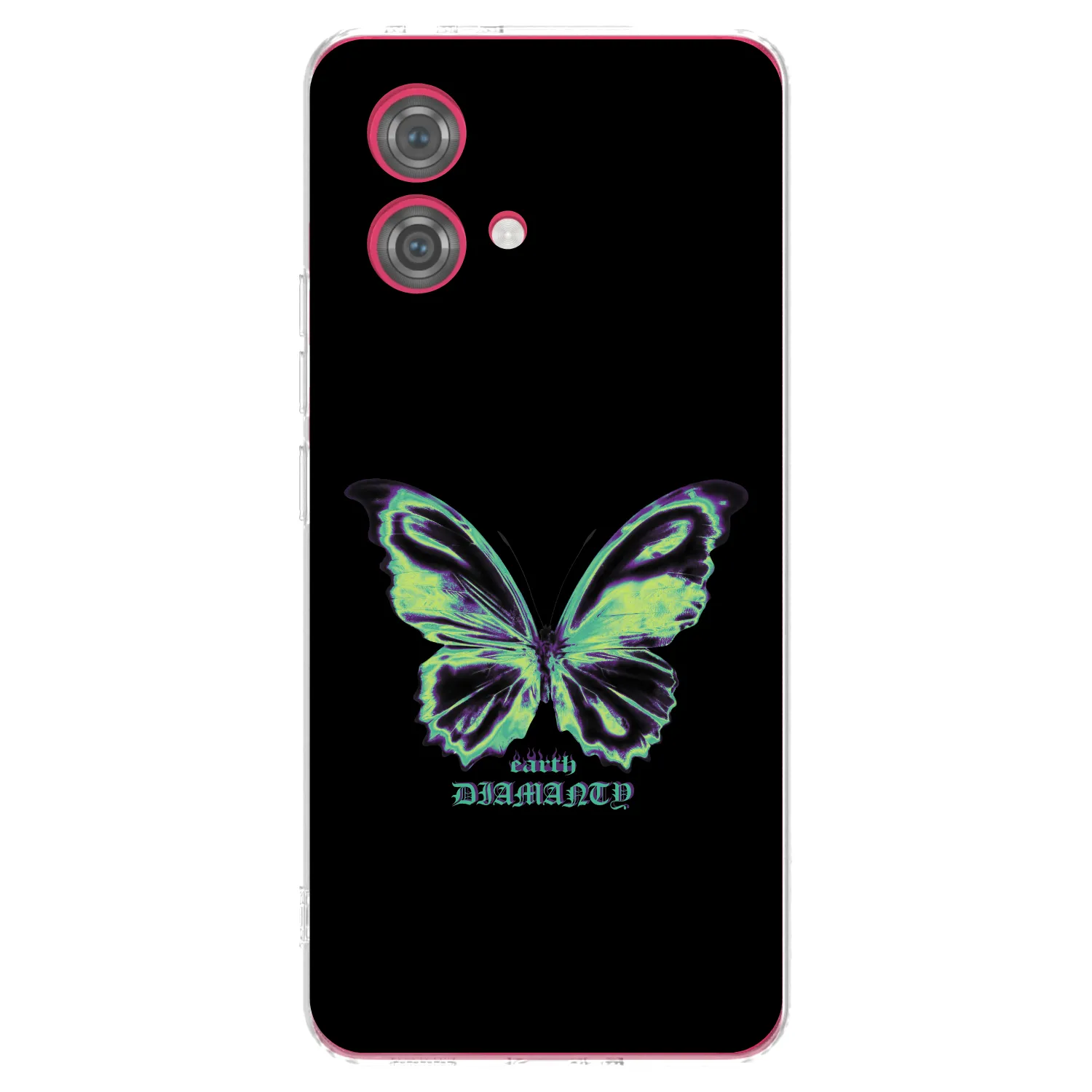 Picasee Motorola Moto G84 5G Hülle - Transparentes Silikon - Diamanty Blue