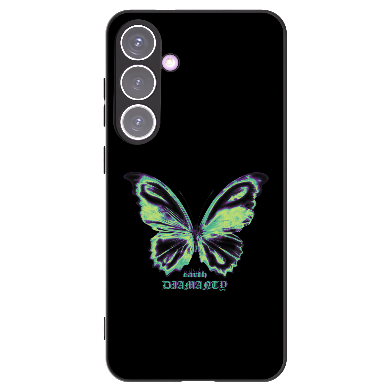 Picasee Samsung Galaxy S24+ S926B 5G Hülle - Schwarzes Silikon - Diamanty Blue