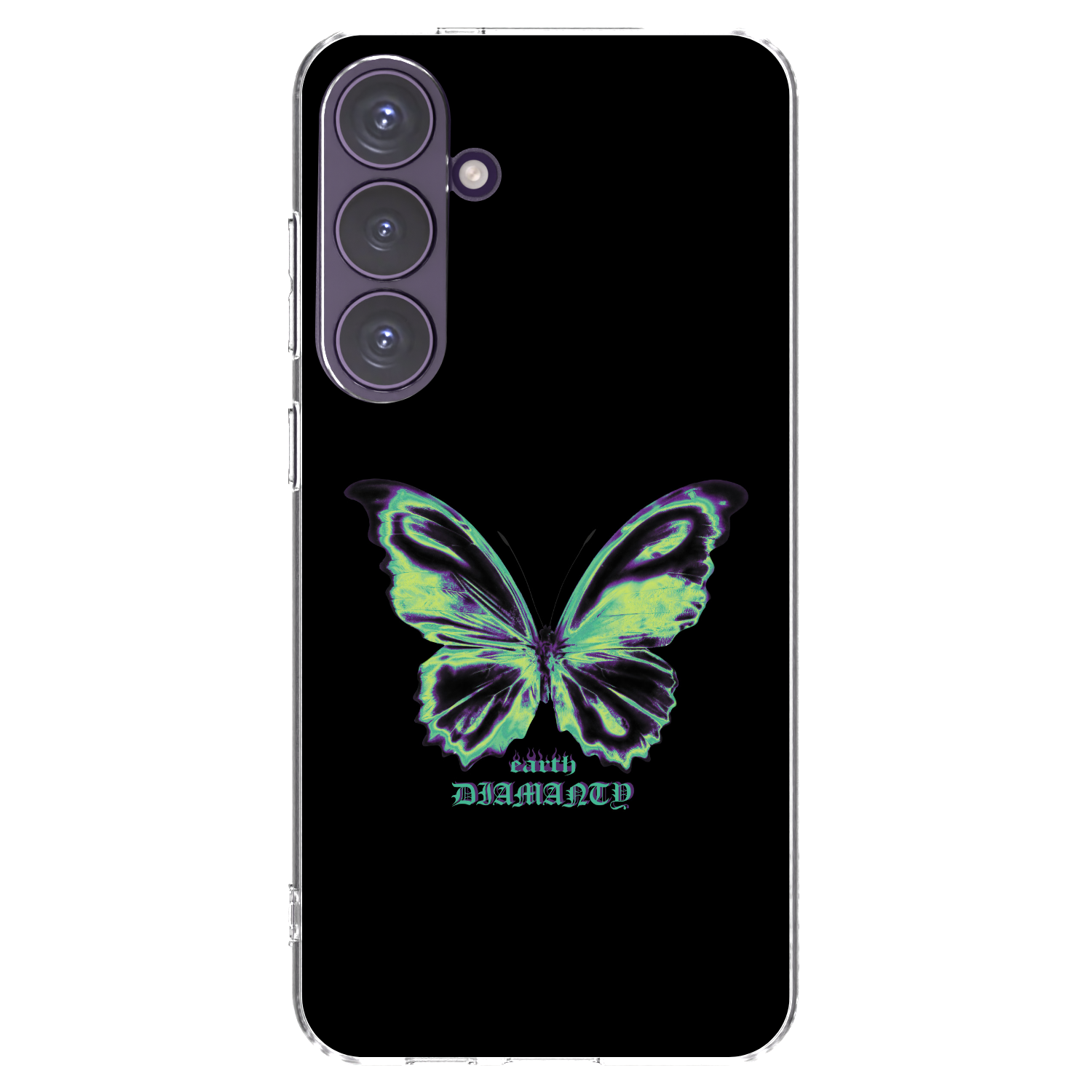 Picasee Samsung Galaxy S24+ S926B 5G Hülle - Transparentes Silikon - Diamanty Blue