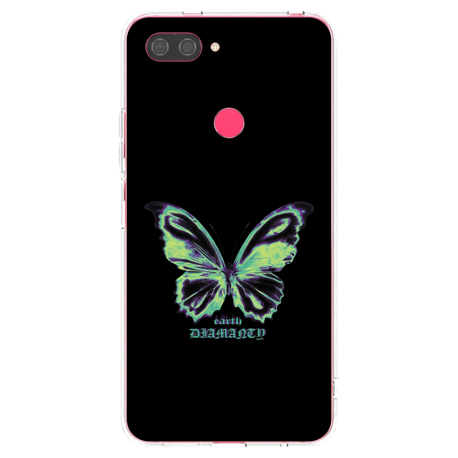 Picasee Xiaomi Mi 8 Lite Hülle - Transparentes Silikon - Diamanty Blue