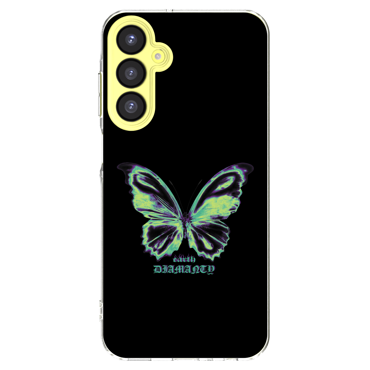 Picasee Samsung Galaxy A25 A256B 5G Hülle - Transparentes Silikon - Diamanty Blue