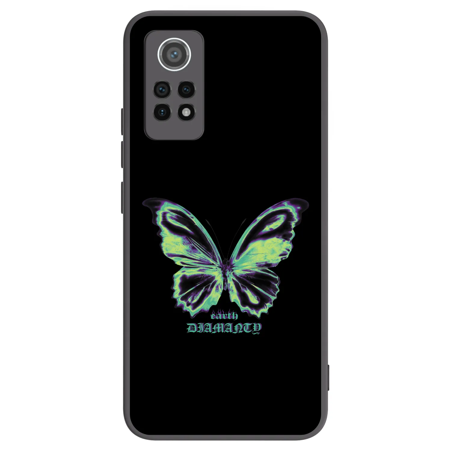 Picasee Xiaomi Redmi Note 12 Pro 4G Hülle - Schwarzes Silikon - Diamanty Blue