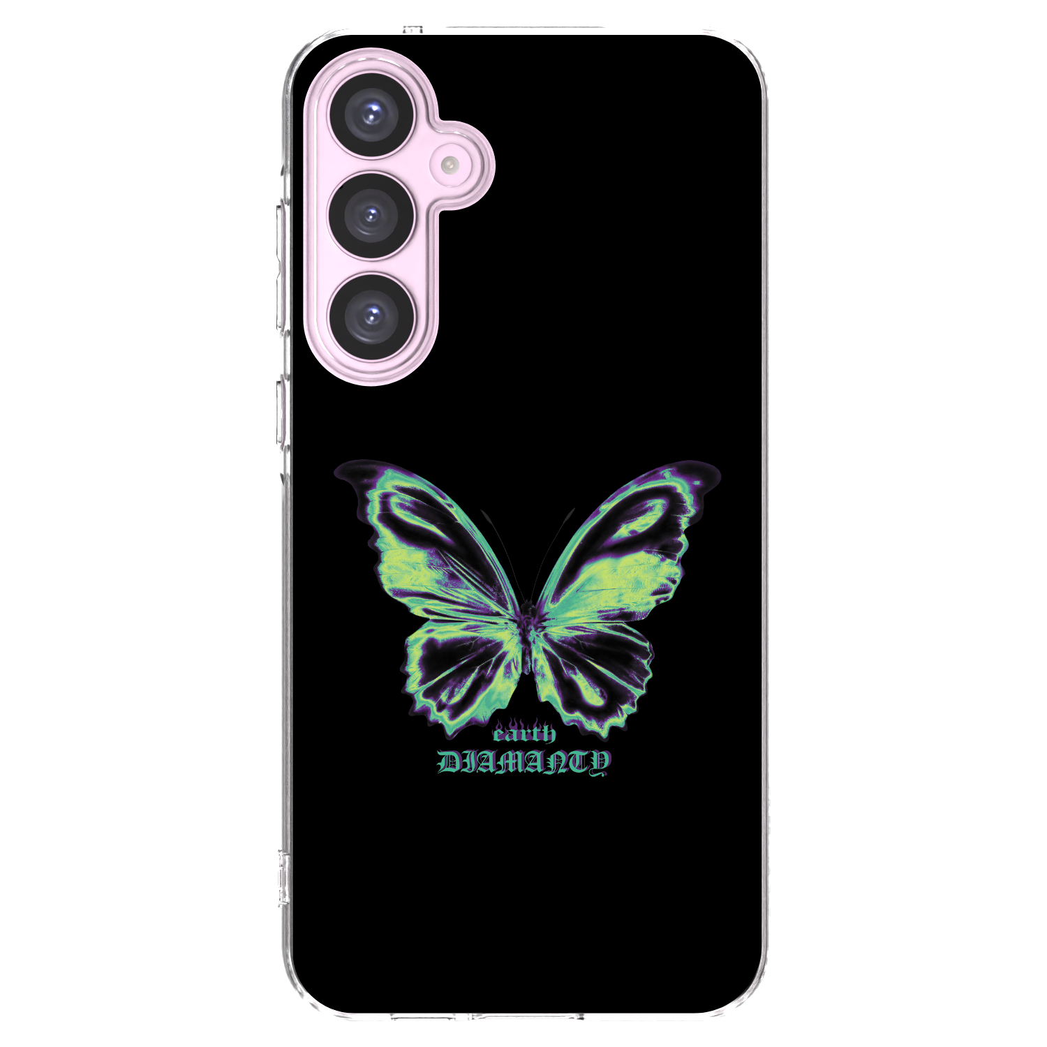Picasee Samsung Galaxy A55 5G A556B Hülle - Transparentes Silikon - Diamanty Blue