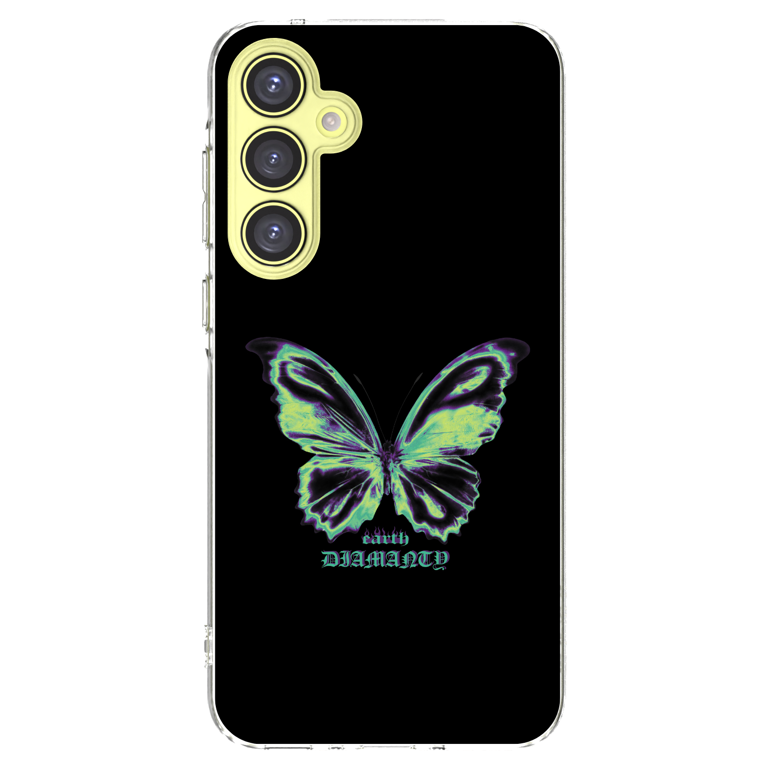 Picasee Samsung Galaxy A35 5G A356B Hülle - Transparentes Silikon - Diamanty Blue