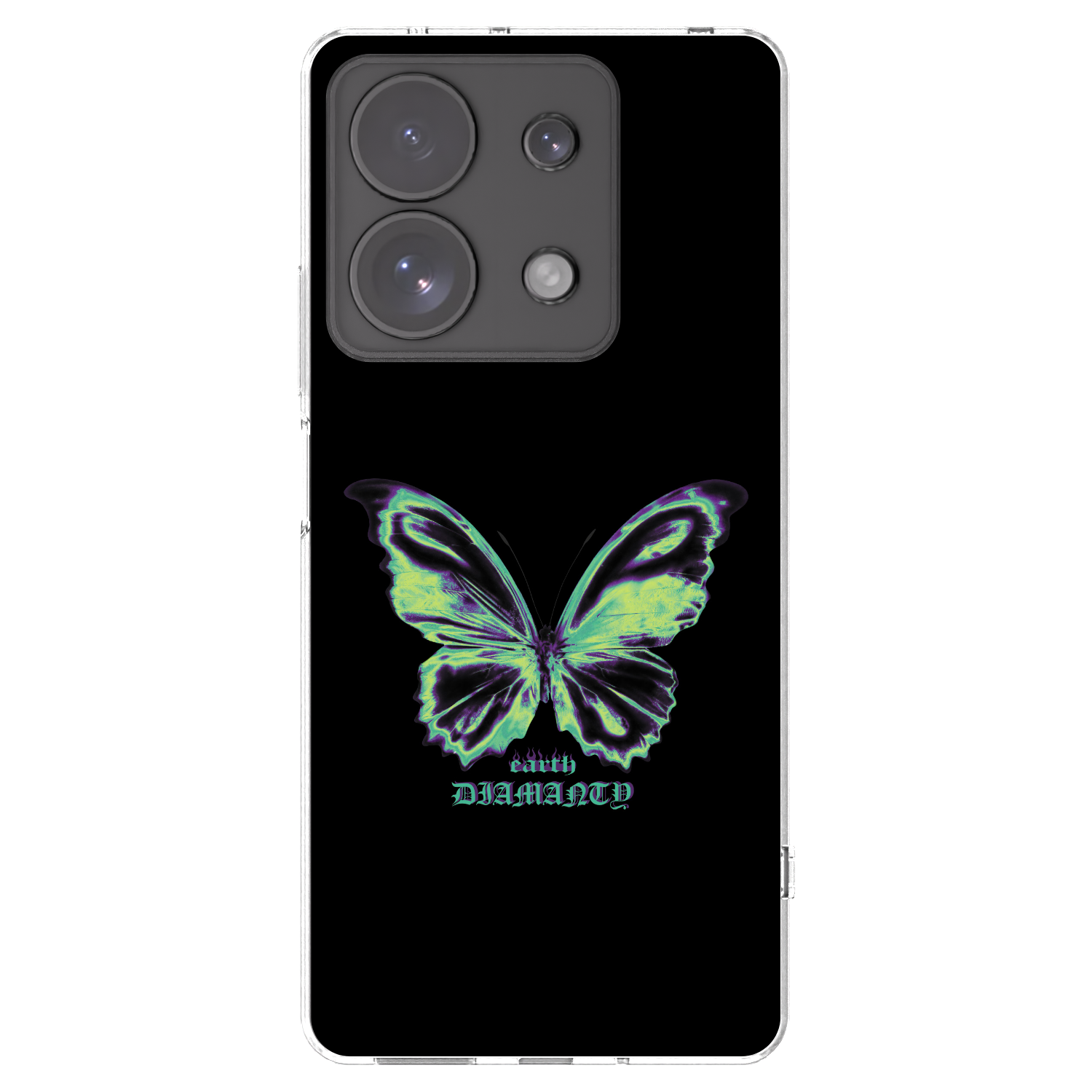 Picasee Xiaomi Redmi Note 13 Pro 4G Hülle - Transparentes Silikon - Diamanty Blue