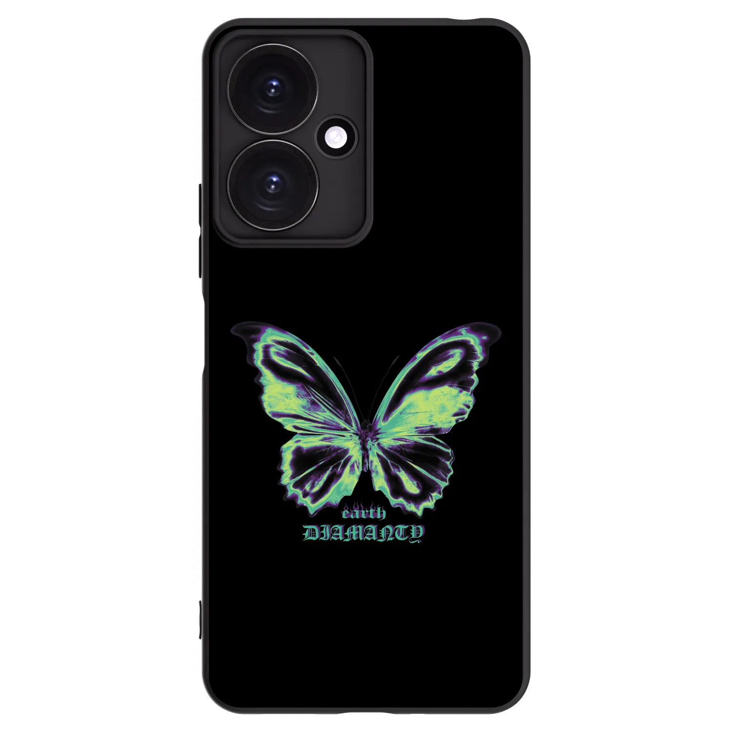 Picasee Xiaomi Redmi 13C 5G Hülle - Schwarzes Silikon - Diamanty Blue