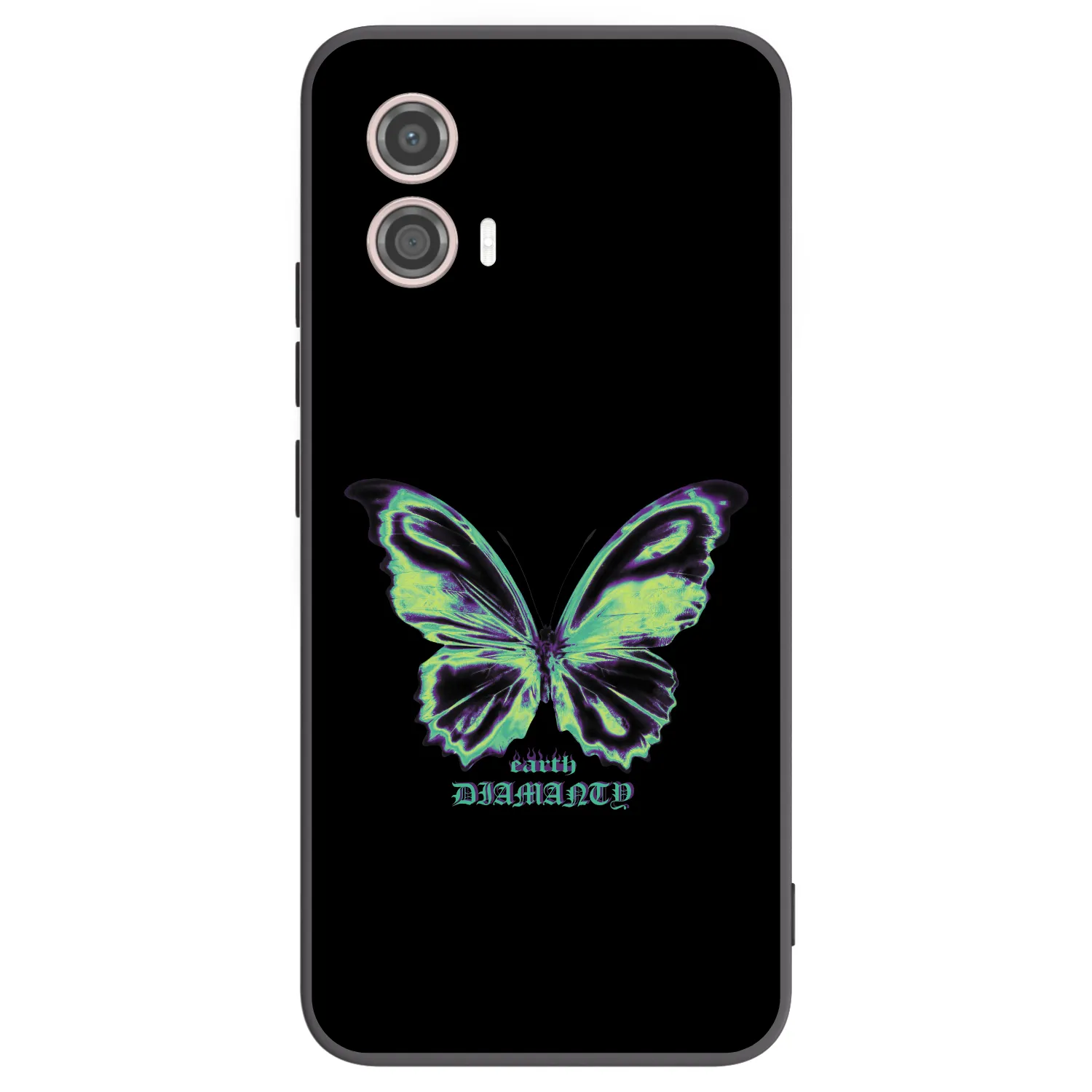 Picasee Motorola Moto G53 5G Hülle - Schwarzes Silikon - Diamanty Blue
