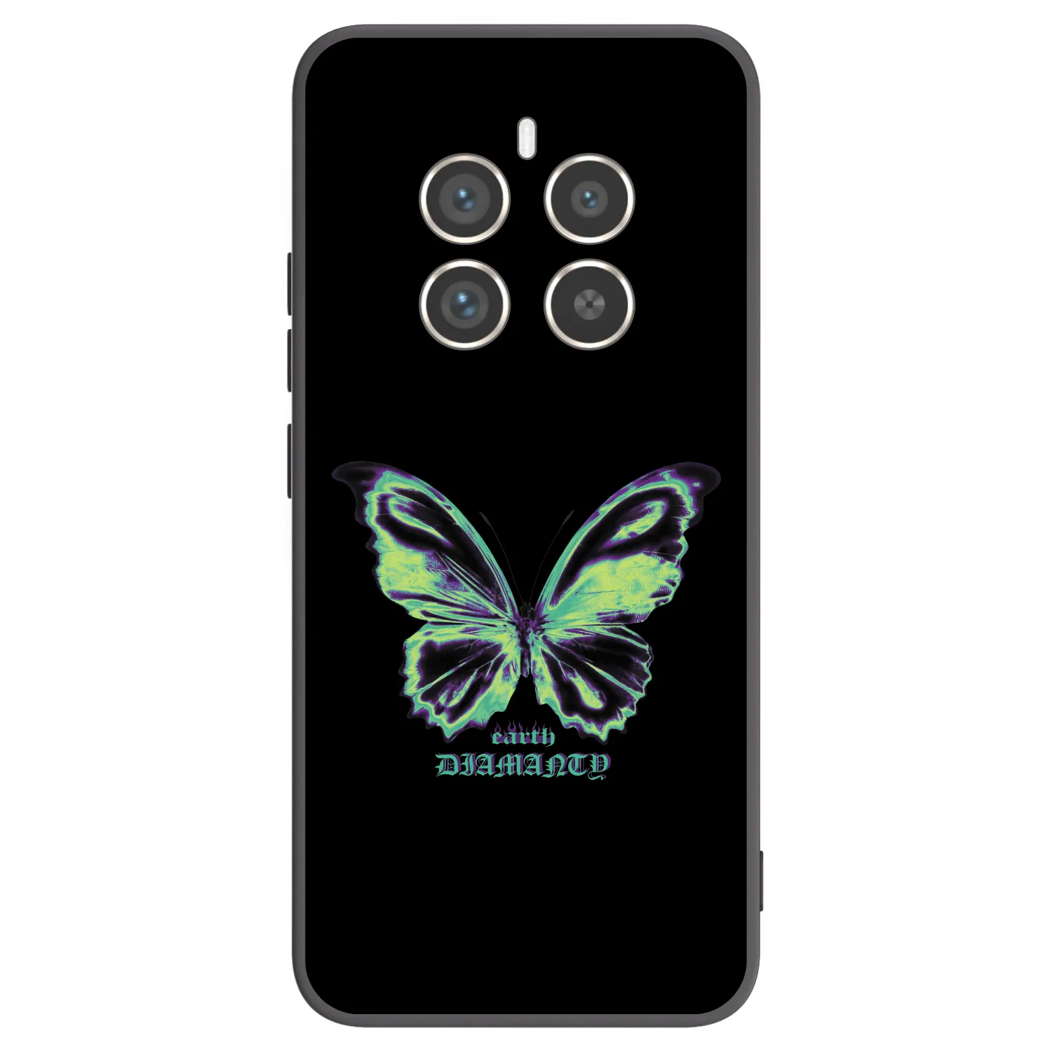 Picasee Realme 12 Pro 5G Hülle - Schwarzes Silikon - Diamanty Blue