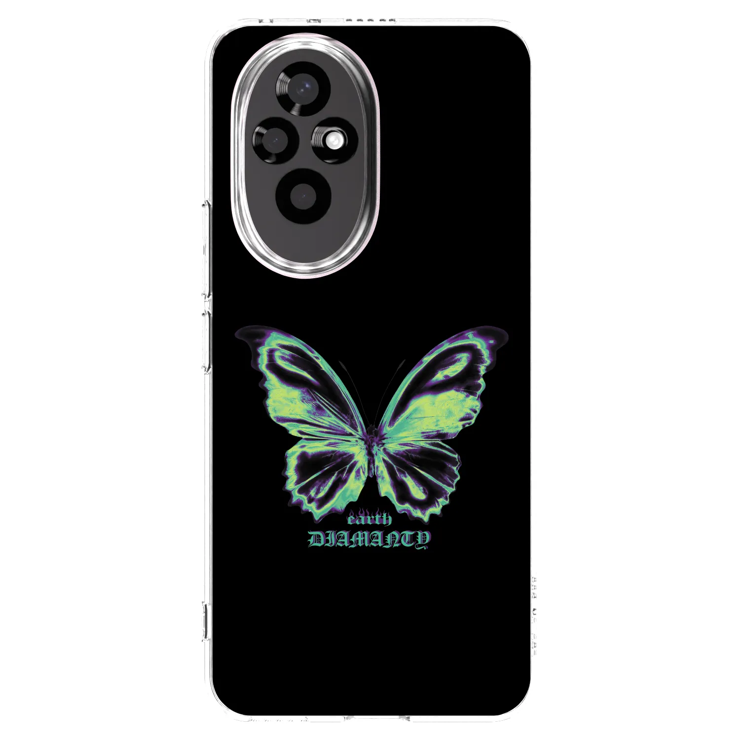 Picasee Honor 200 5G Hülle - Transparentes Silikon - Diamanty Blue