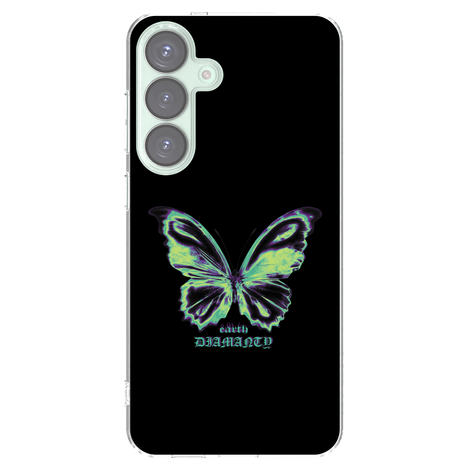 Picasee Samsung Galaxy S25+ 5G Hülle - Transparentes Silikon - Diamanty Blue