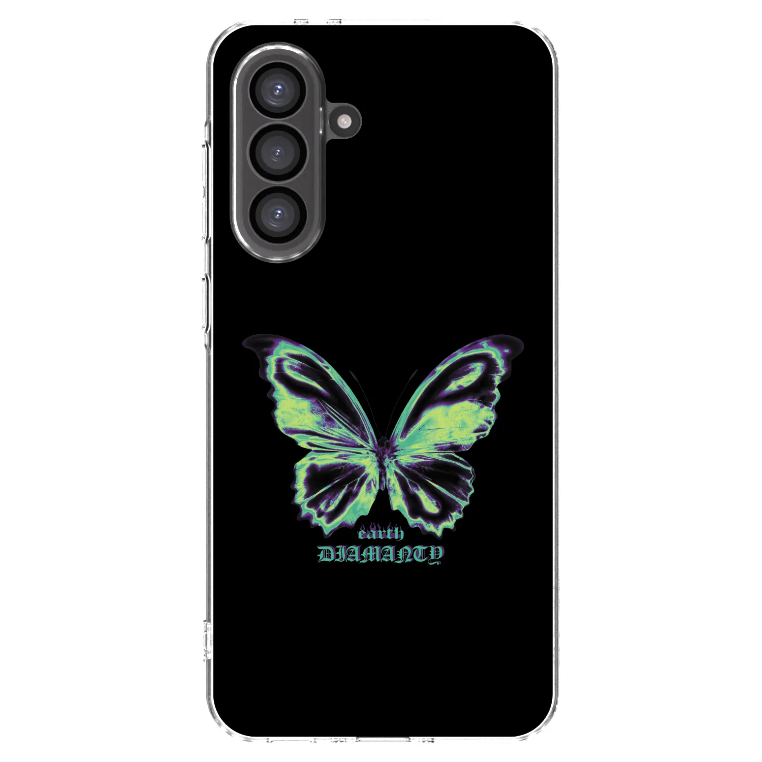 Picasee Samsung Galaxy A56 5G A566B Hülle - Transparentes Silikon - Diamanty Blue