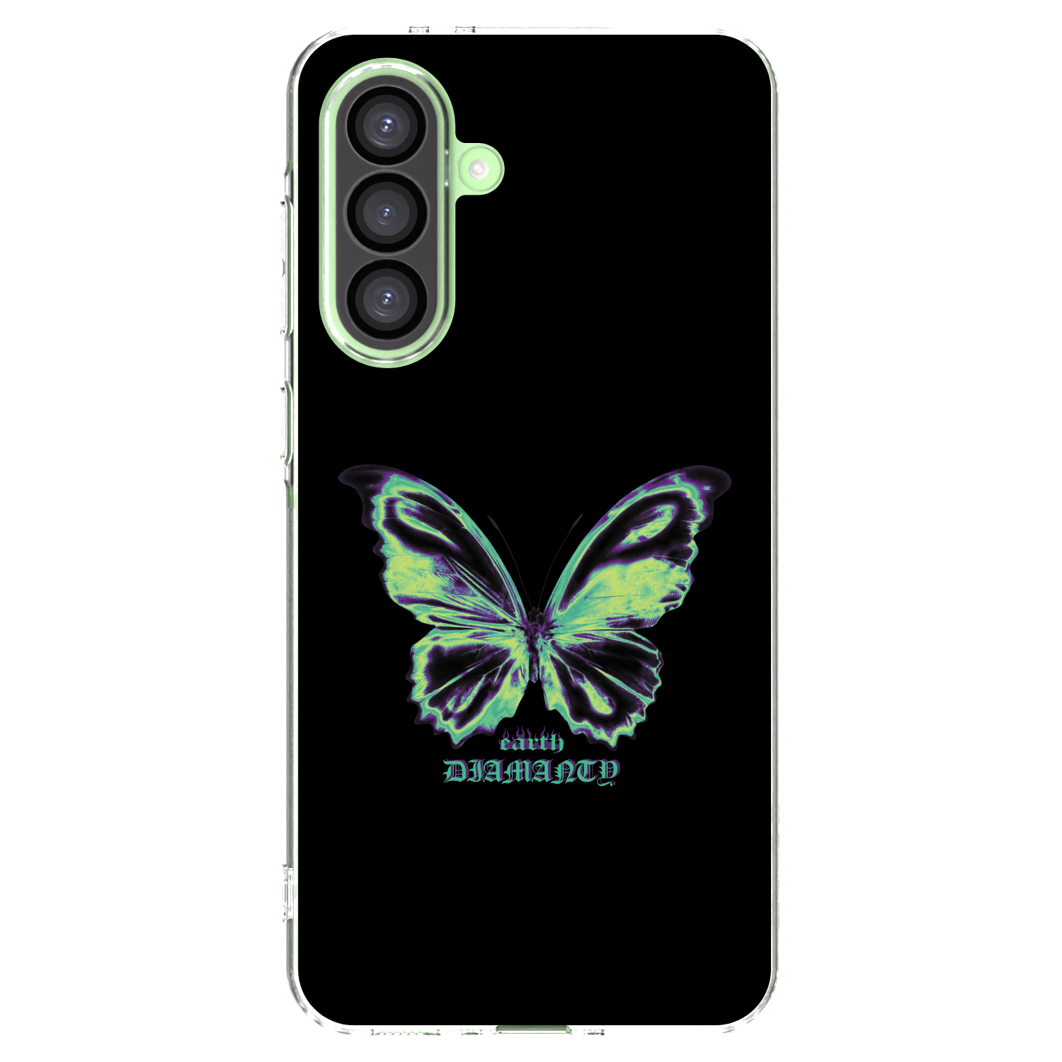 Picasee Samsung Galaxy A26 5G A266B Hülle - Transparentes Silikon - Diamanty Blue