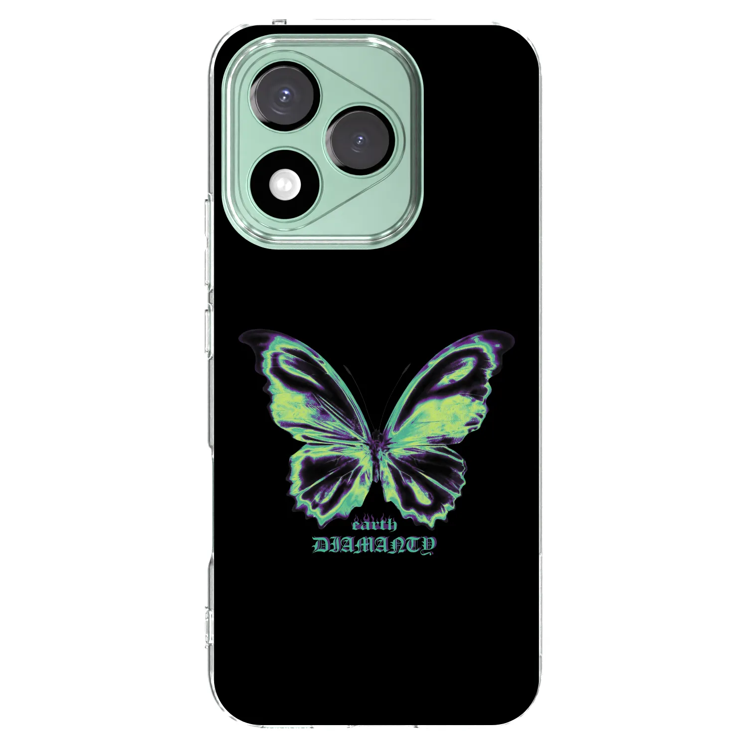 Picasee Honor 400 Lite 5G Hülle - Transparentes Silikon - Diamanty Blue