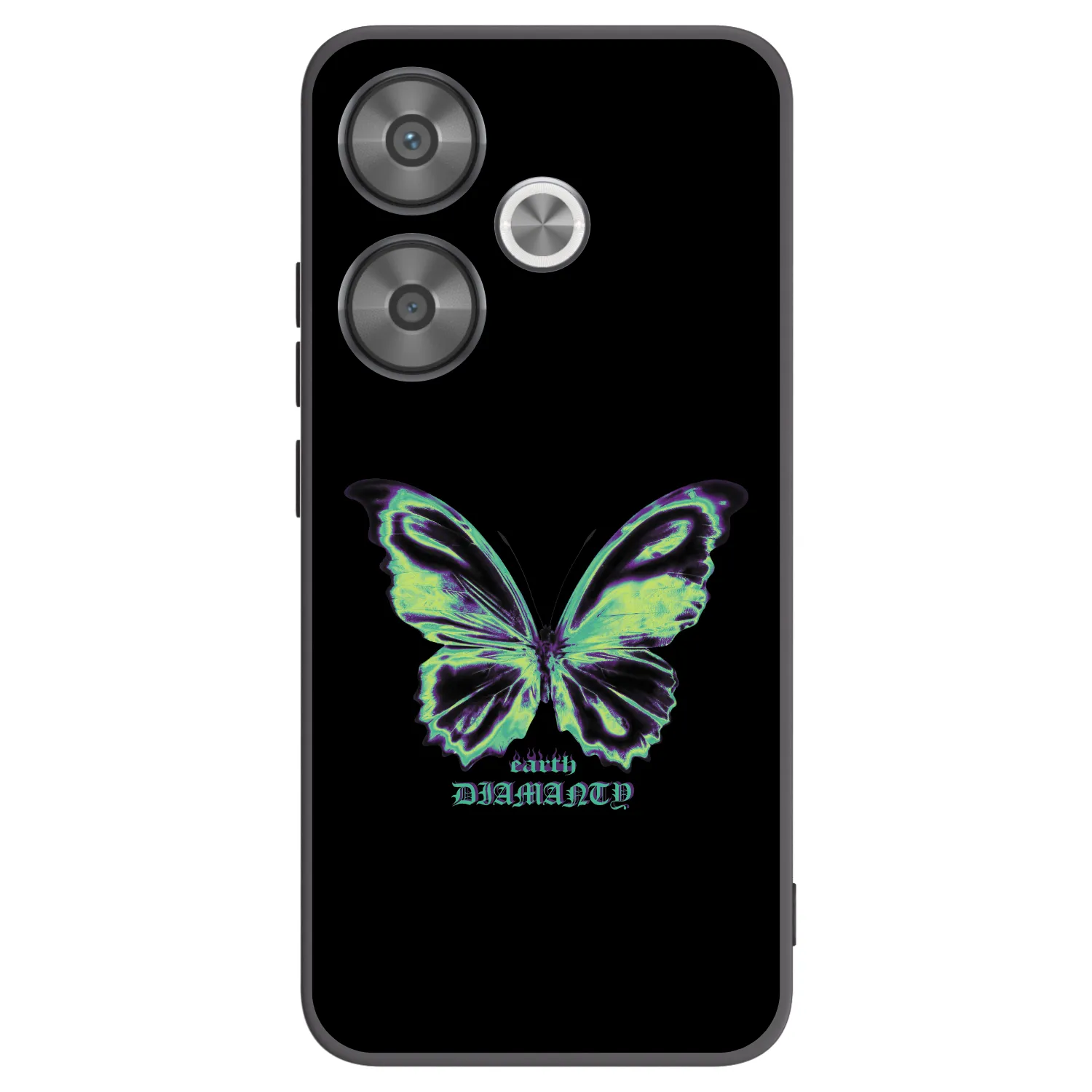 Picasee Xiaomi Poco F6 Hülle - Schwarzes Silikon - Diamanty Blue
