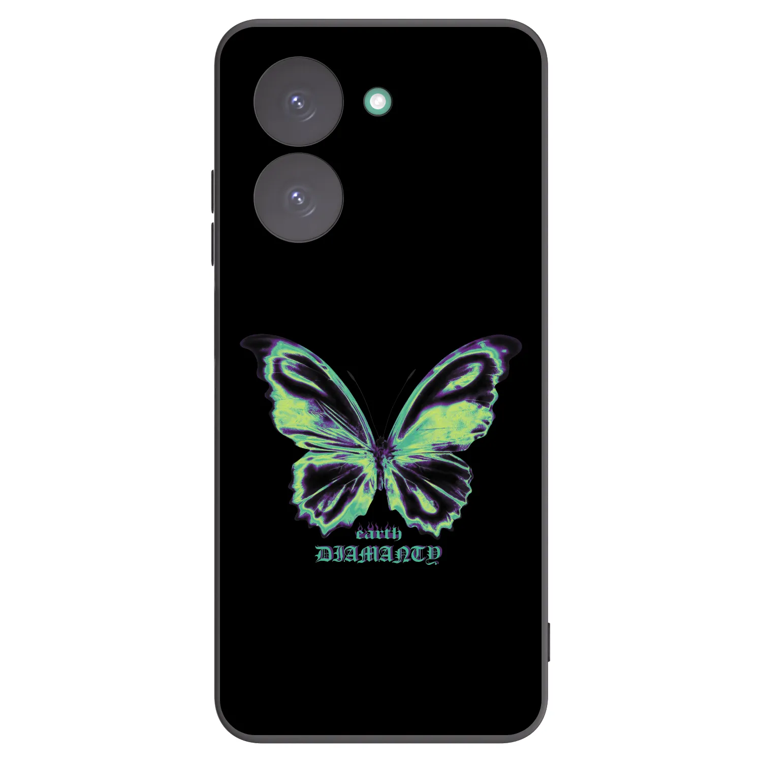 Picasee Xiaomi Redmi A5 Hülle - Schwarzes Silikon - Diamanty Blue