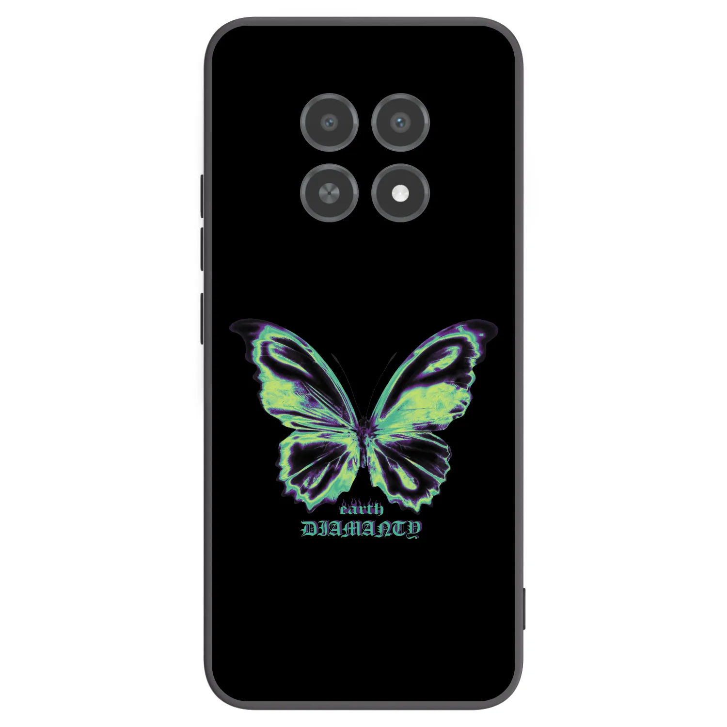 Picasee Realme 12X Hülle - Schwarzes Silikon - Diamanty Blue