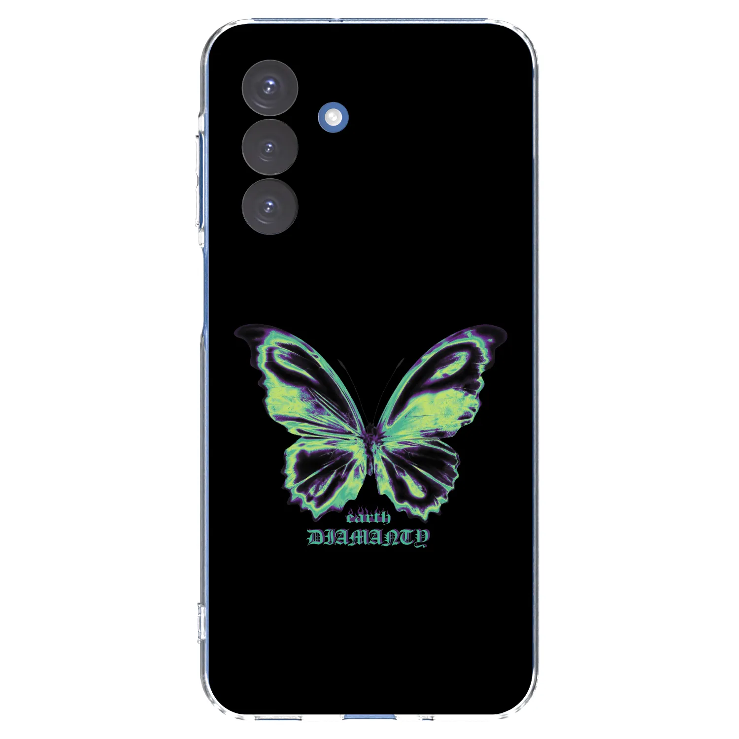 Picasee Samsung Galaxy A17 5G Hülle - Transparentes Silikon - Diamanty Blue