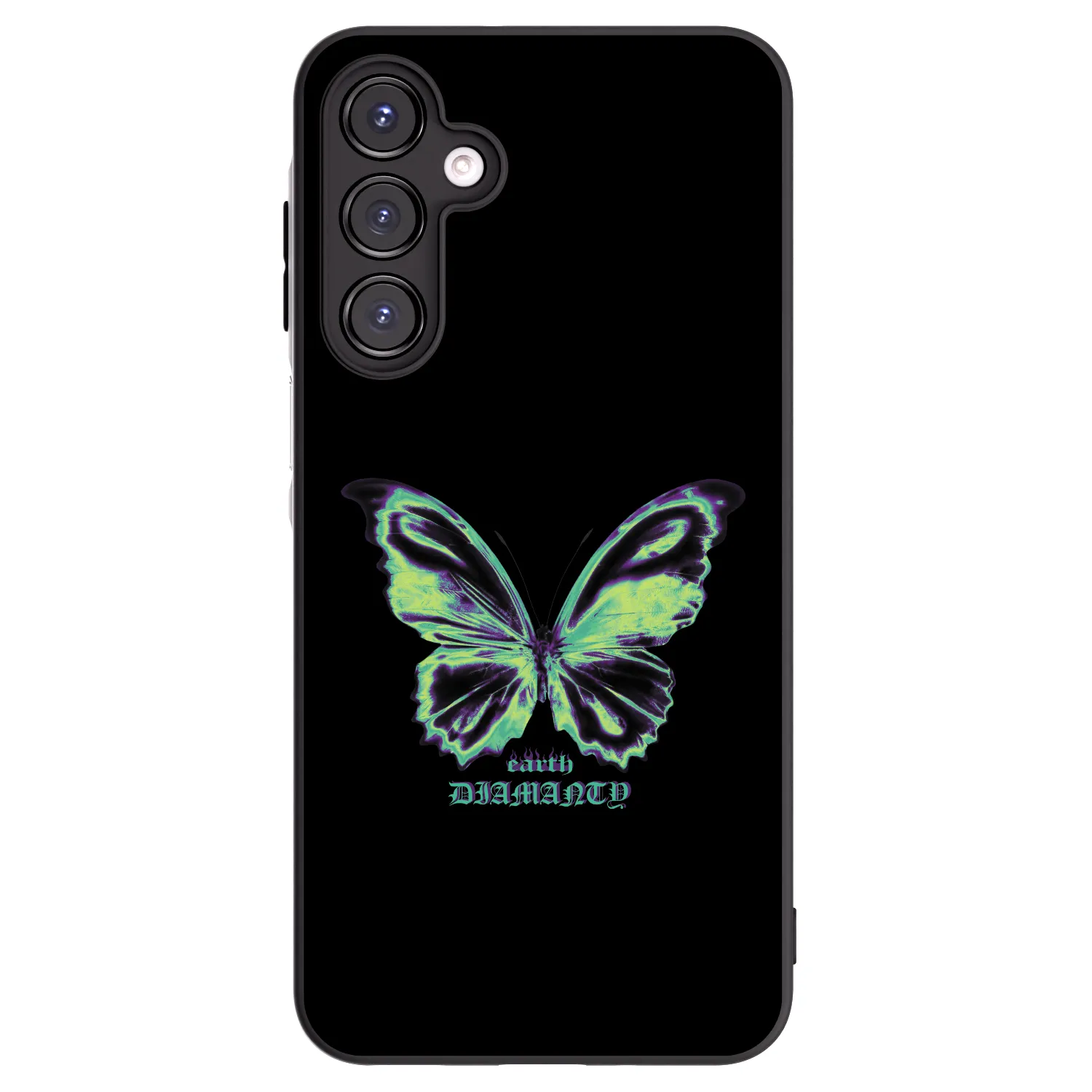 Picasee Samsung Galaxy A16 4G Hülle - Schwarzes Silikon - Diamanty Blue