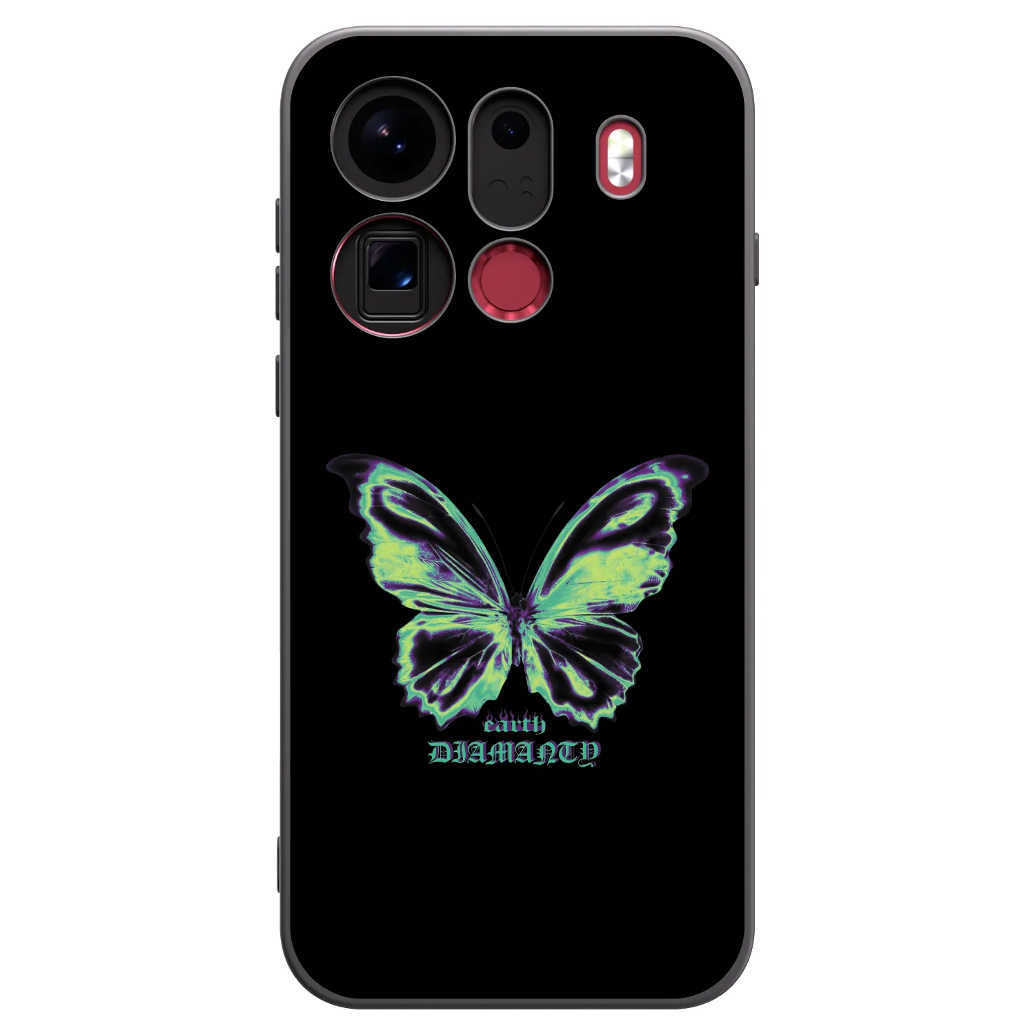 Picasee OPPO Find X9 Pro Hülle - Schwarzes Silikon - Diamanty Blue