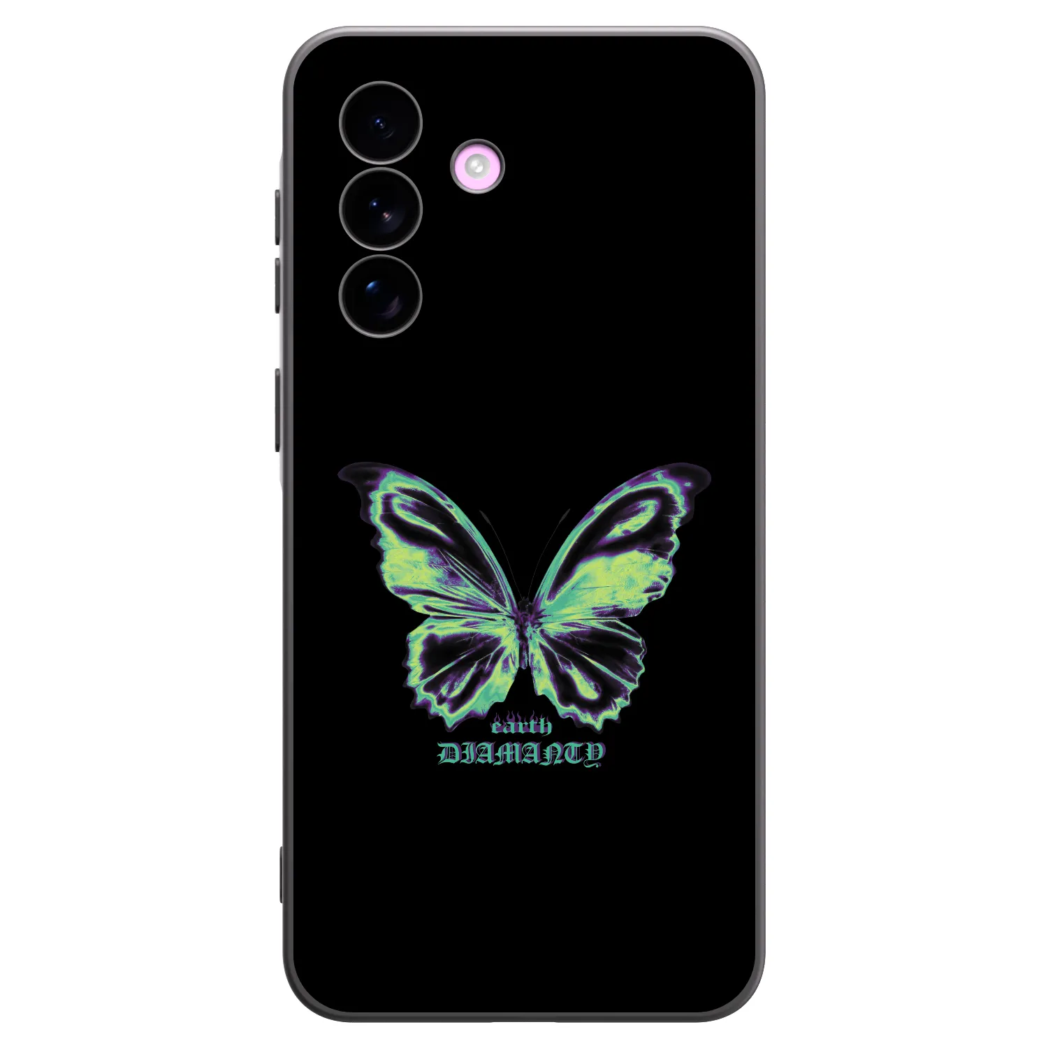 Picasee Samsung Galaxy A57 5G Hülle - Schwarzes Silikon - Diamanty Blue