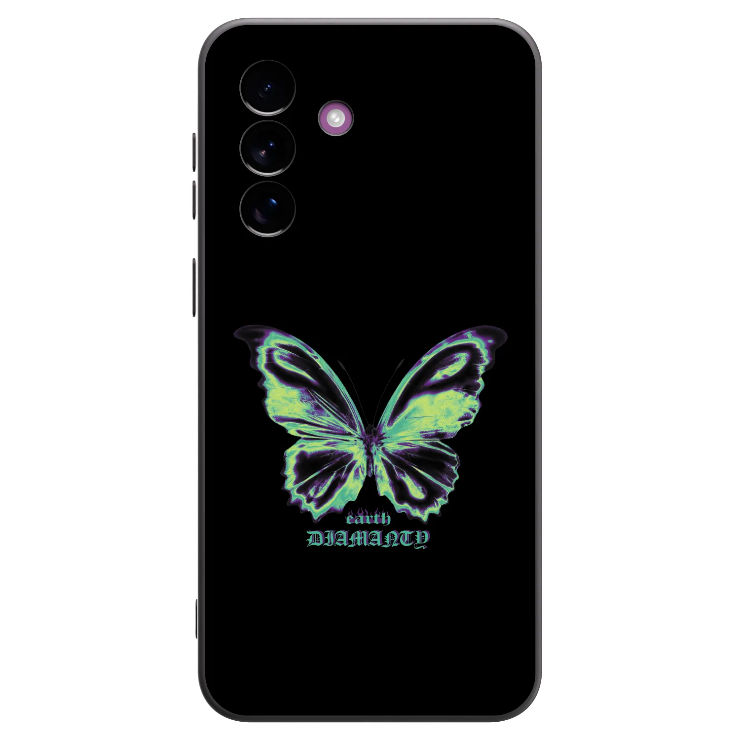 Picasee Samsung Galaxy A37 Hülle - Schwarzes Silikon - Diamanty Blue